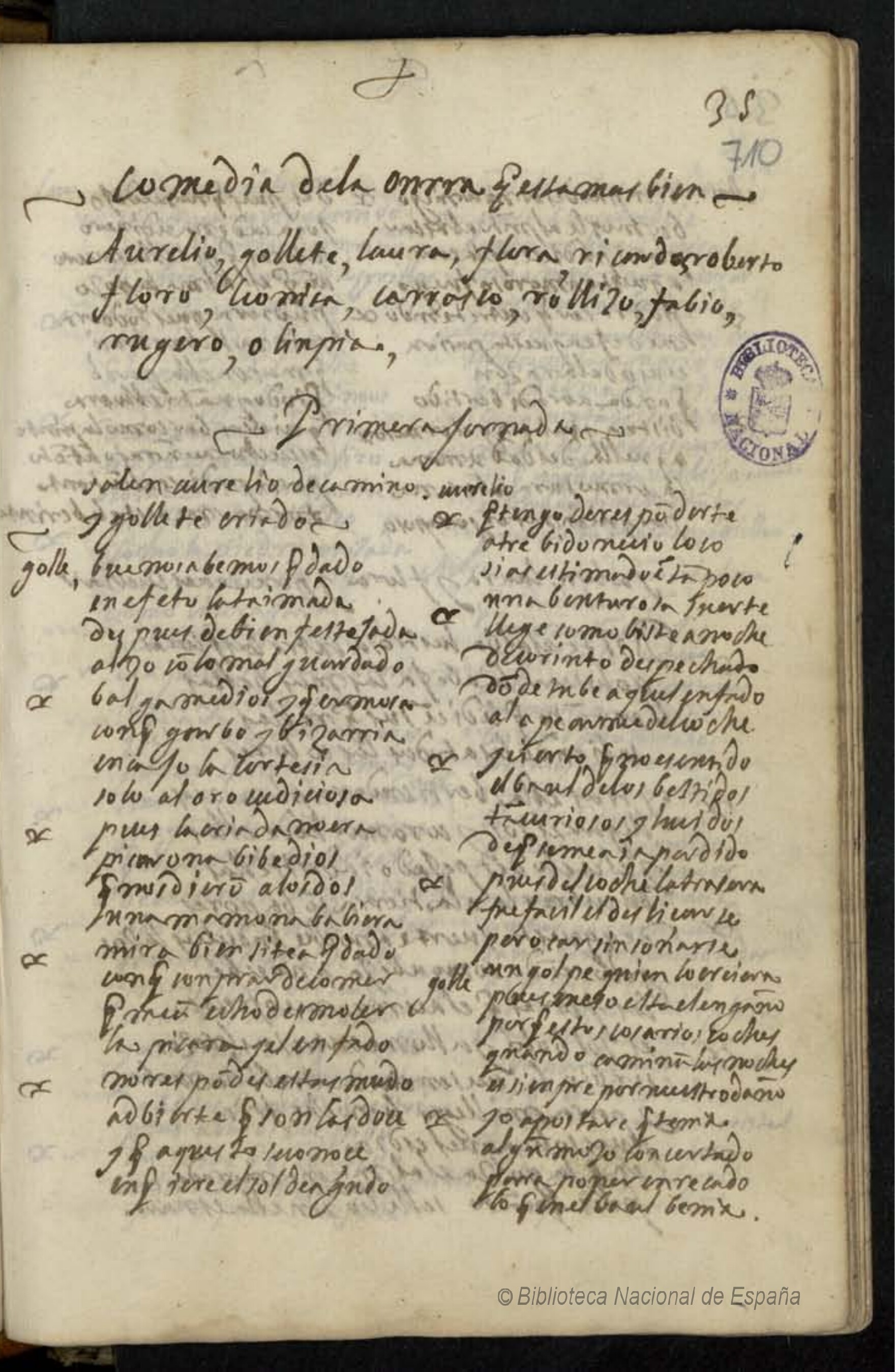 Prima pagina dell'opera