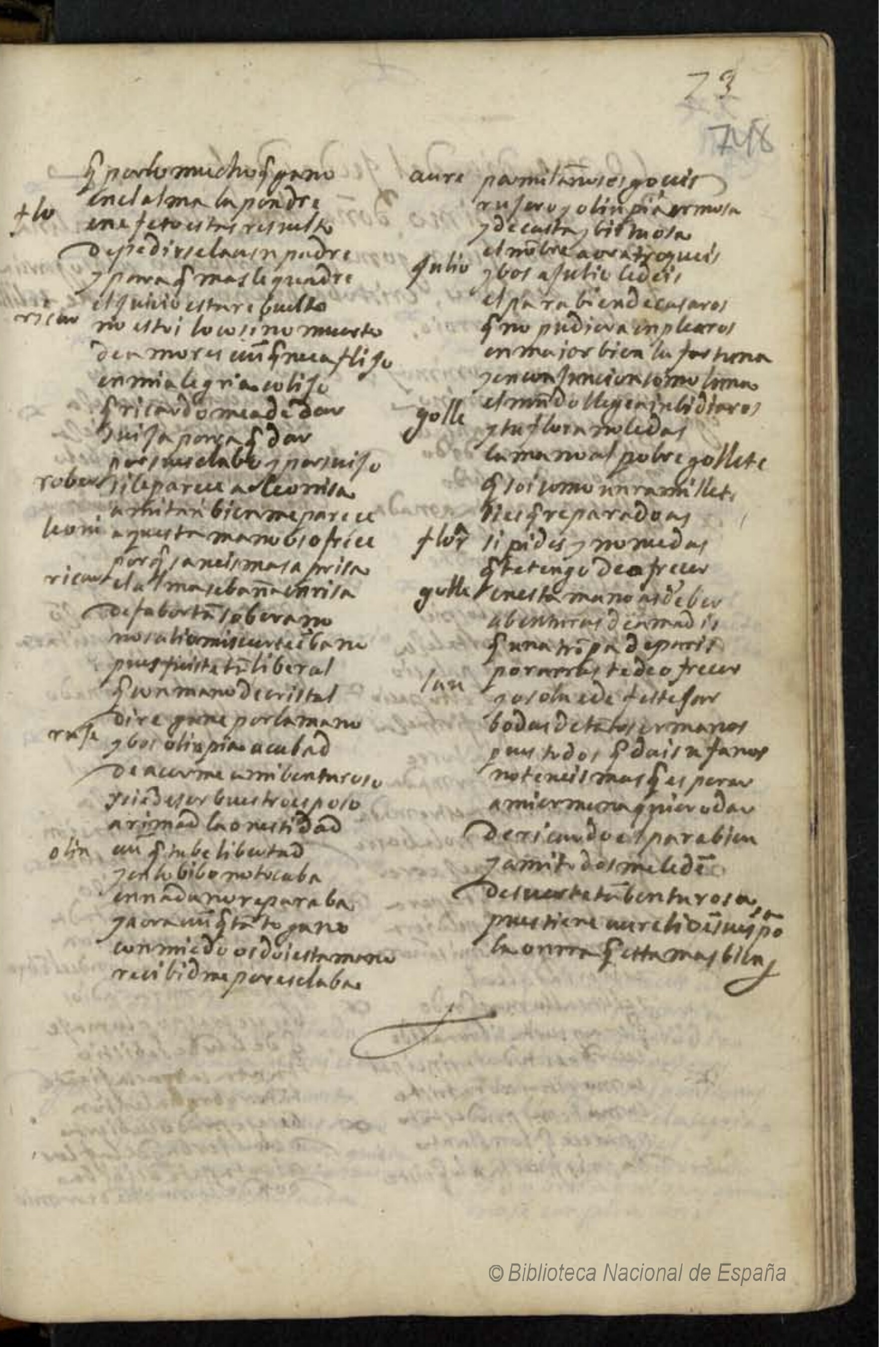 Ultima pagina dell'opera