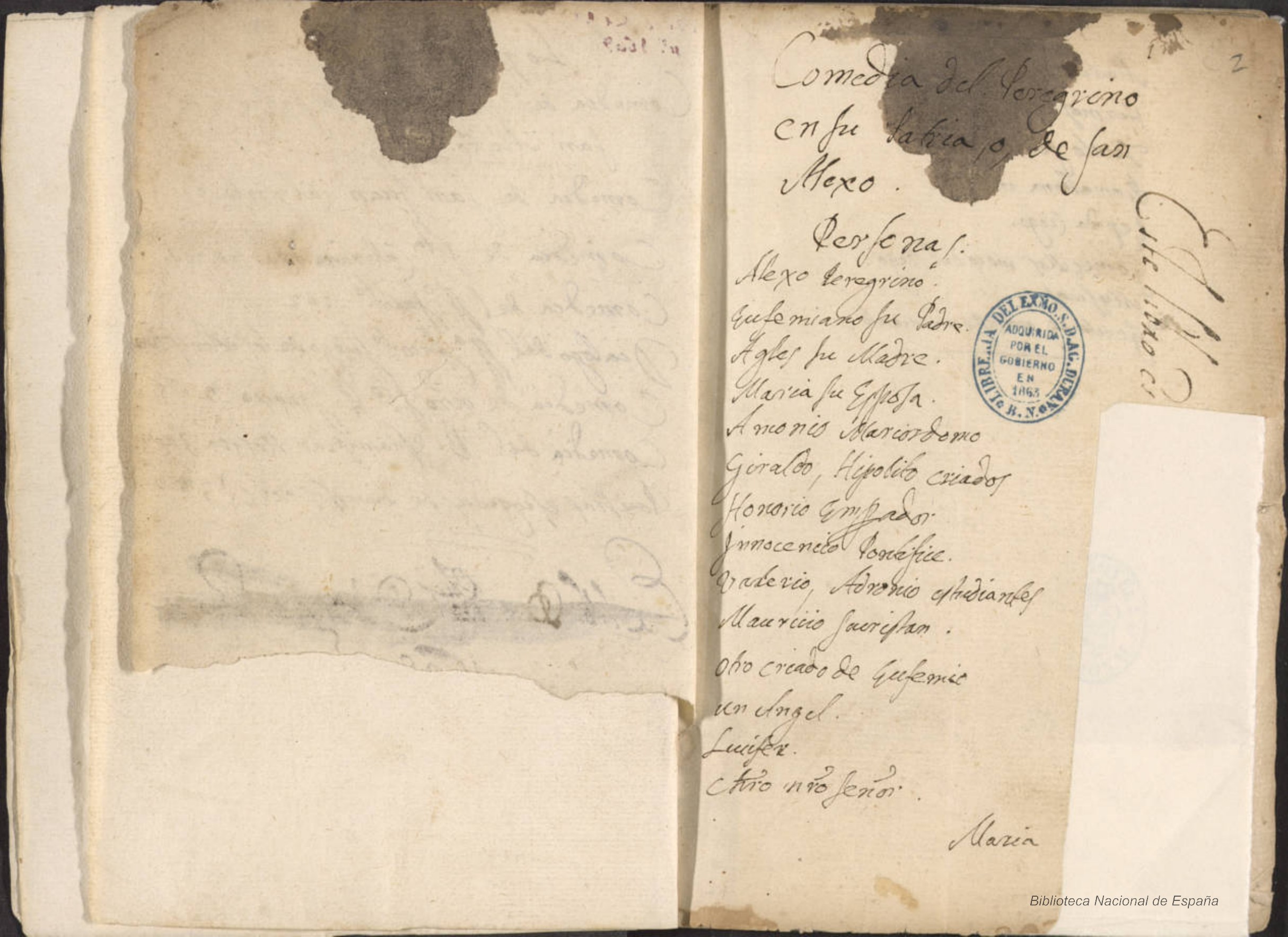 Prima pagina dell'opera