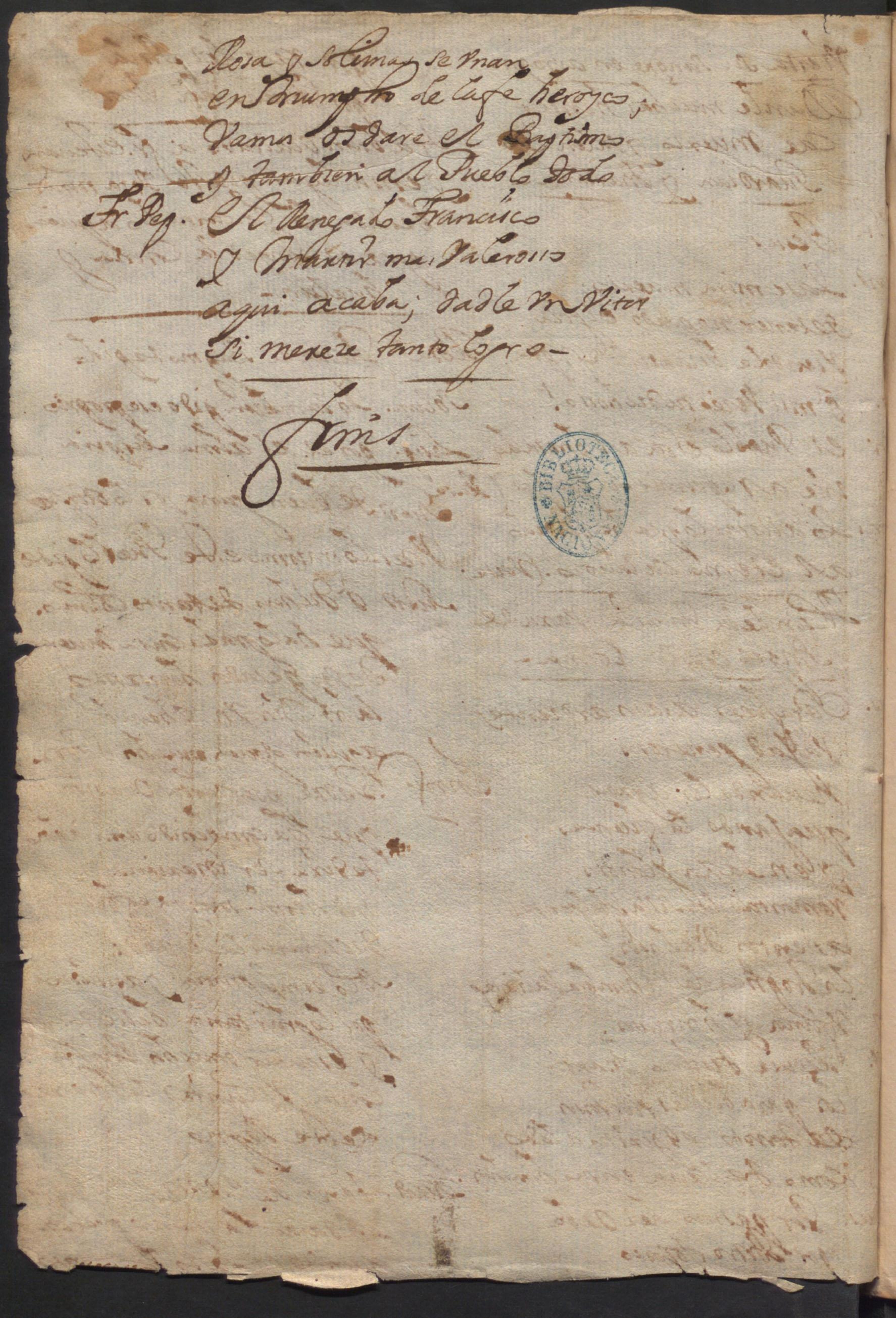 Ultima pagina dell'opera