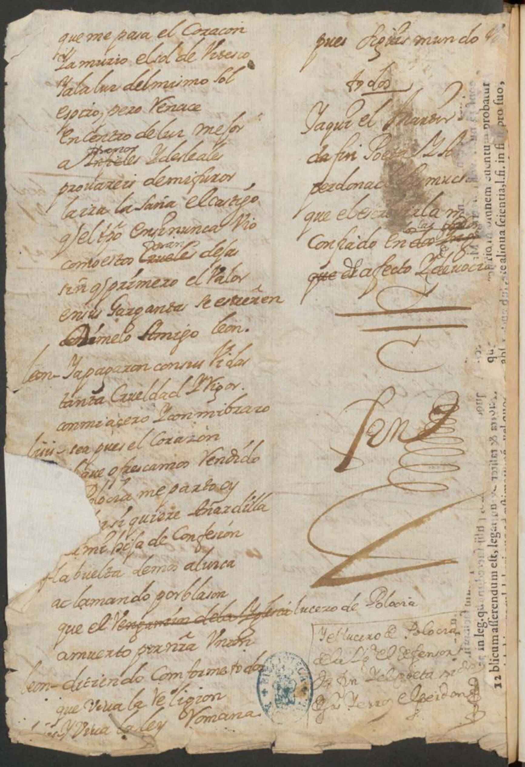 Ultima pagina dell'opera