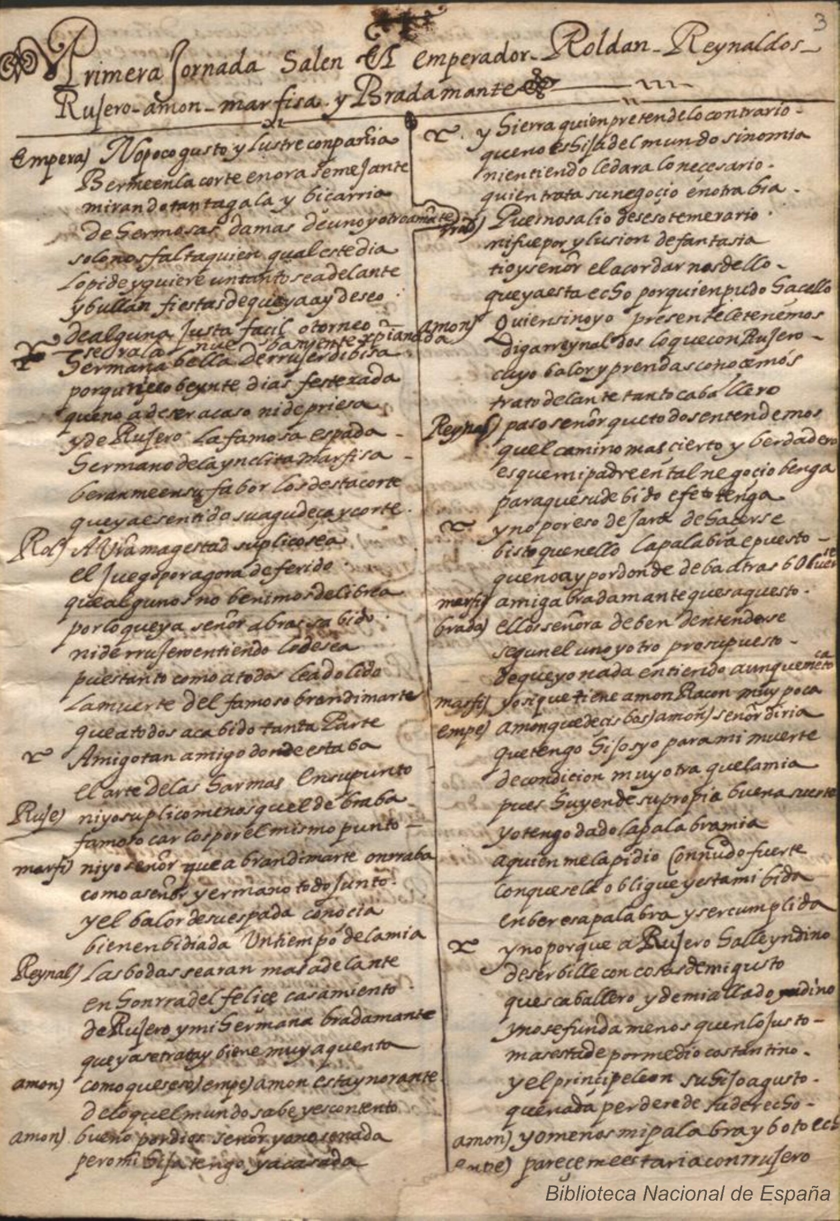 Prima pagina dell'opera