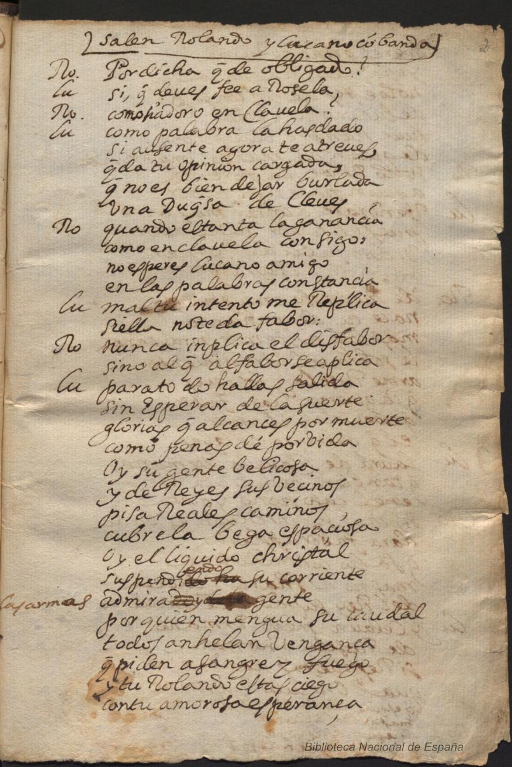 Prima pagina dell'opera