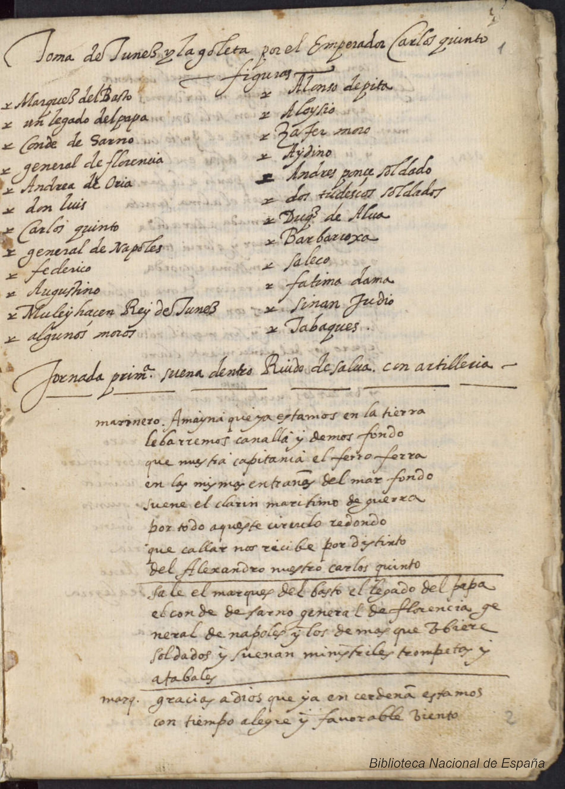 Prima pagina dell'opera