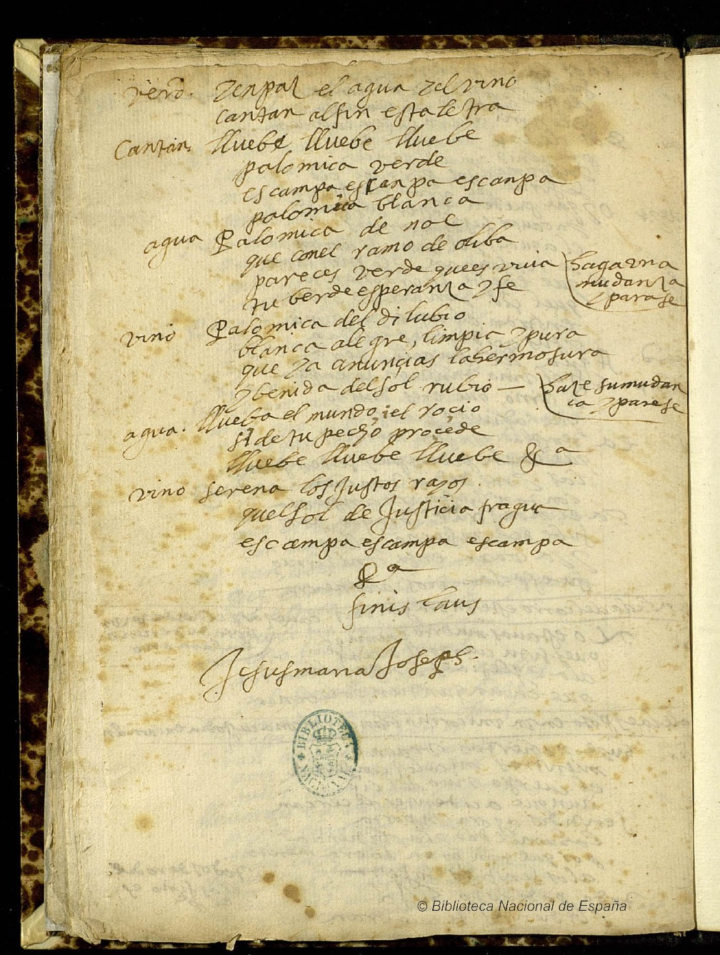 Ultima pagina dell'opera