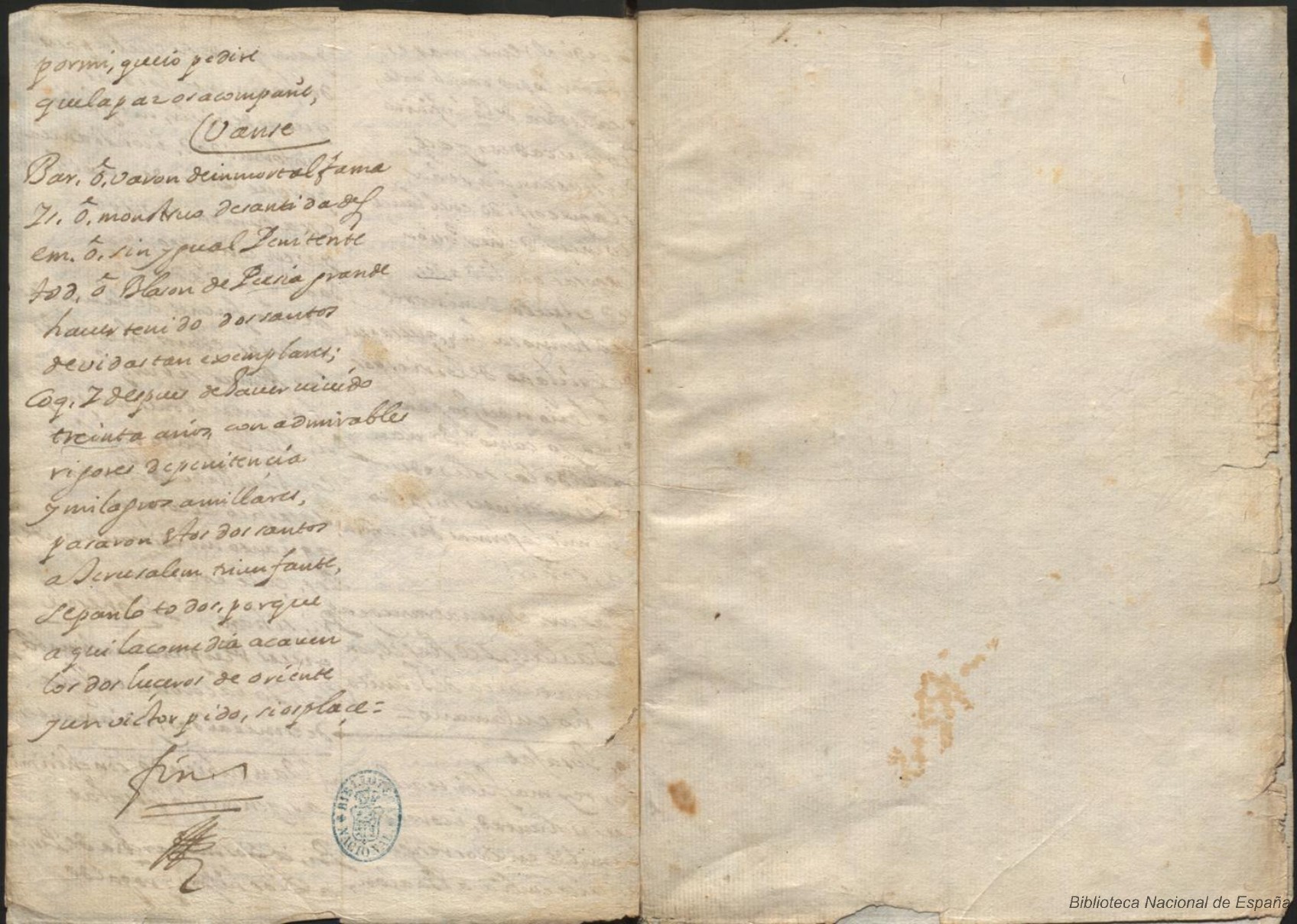 Ultima pagina dell'opera