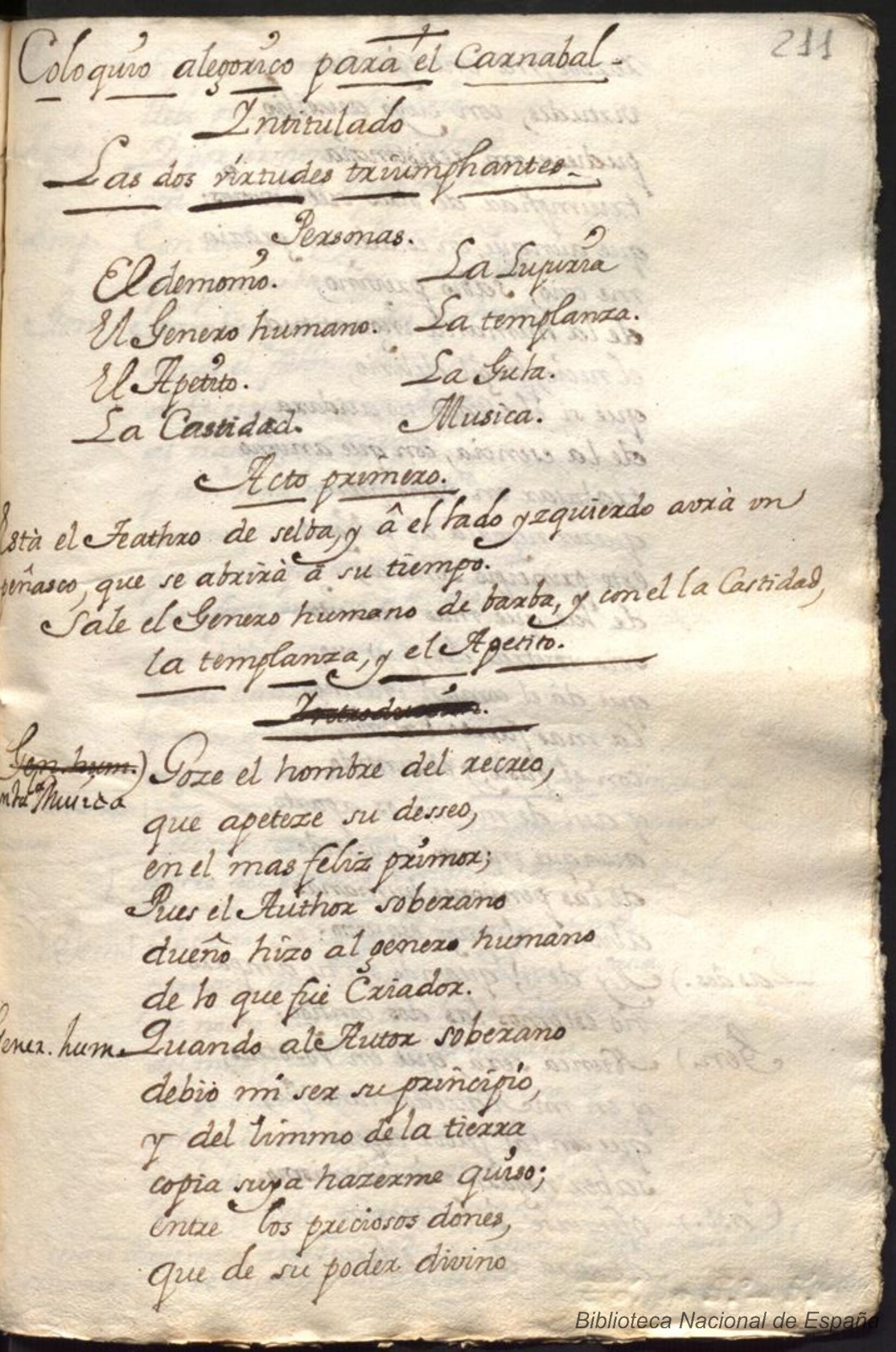 Prima pagina dell'opera