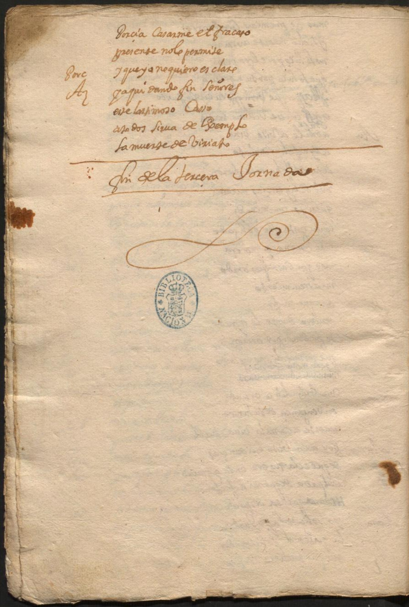 Ultima pagina dell'opera