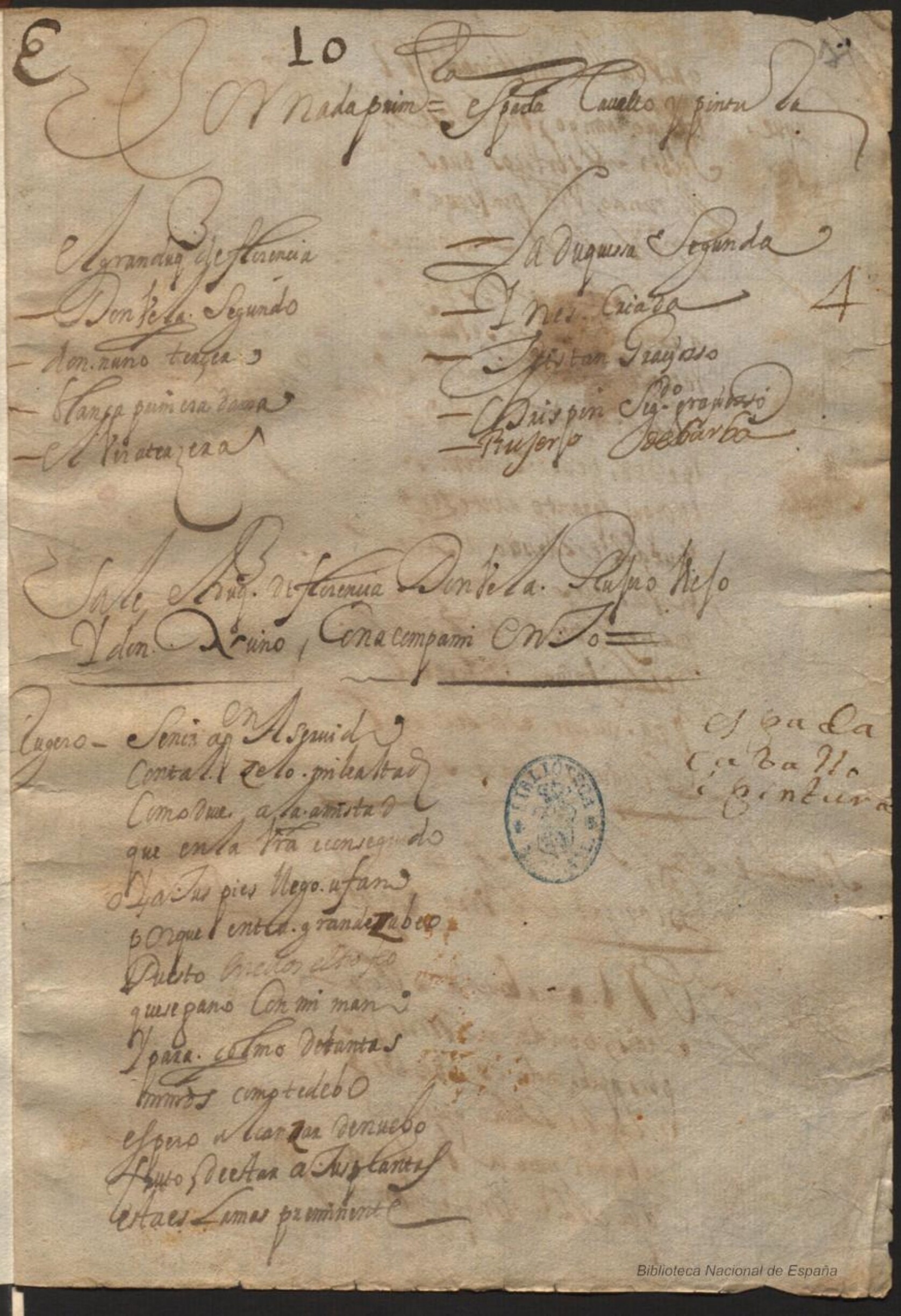 Prima pagina dell'opera