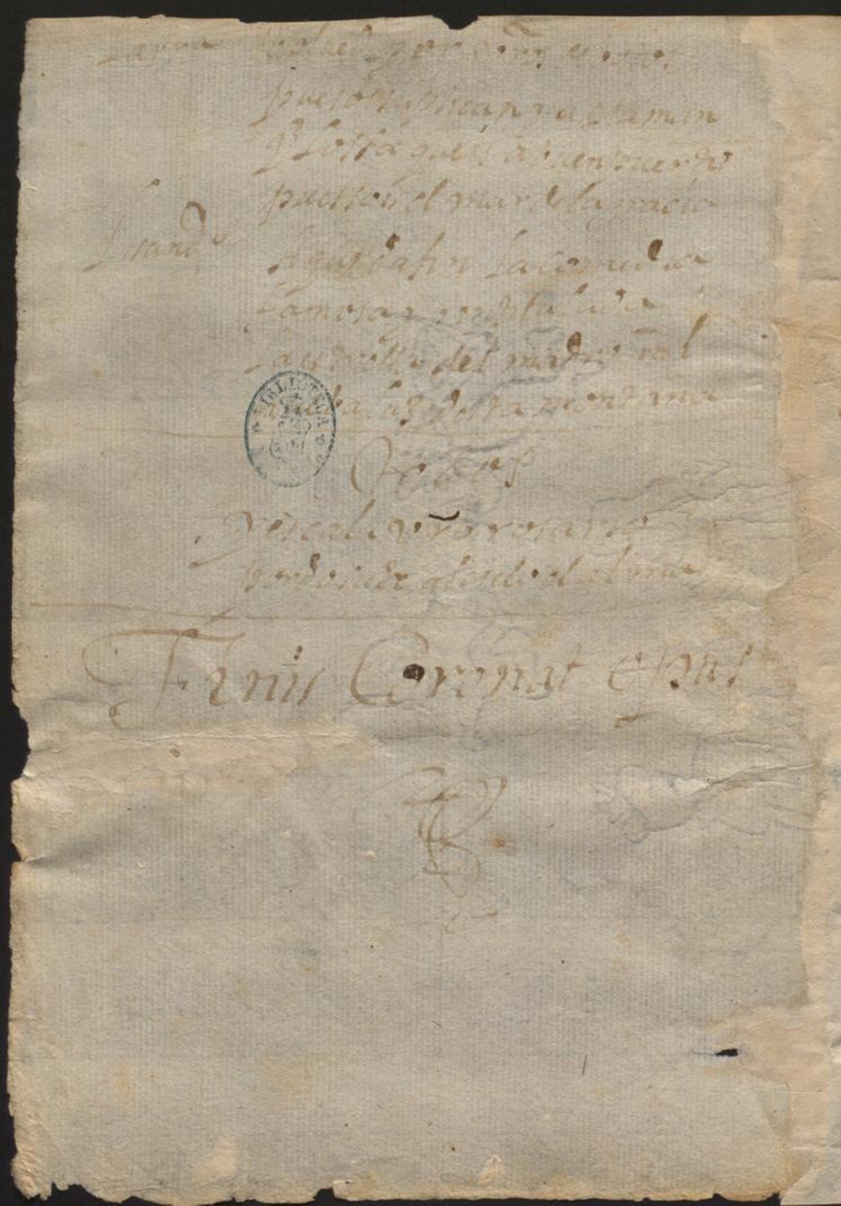 Ultima pagina dell'opera