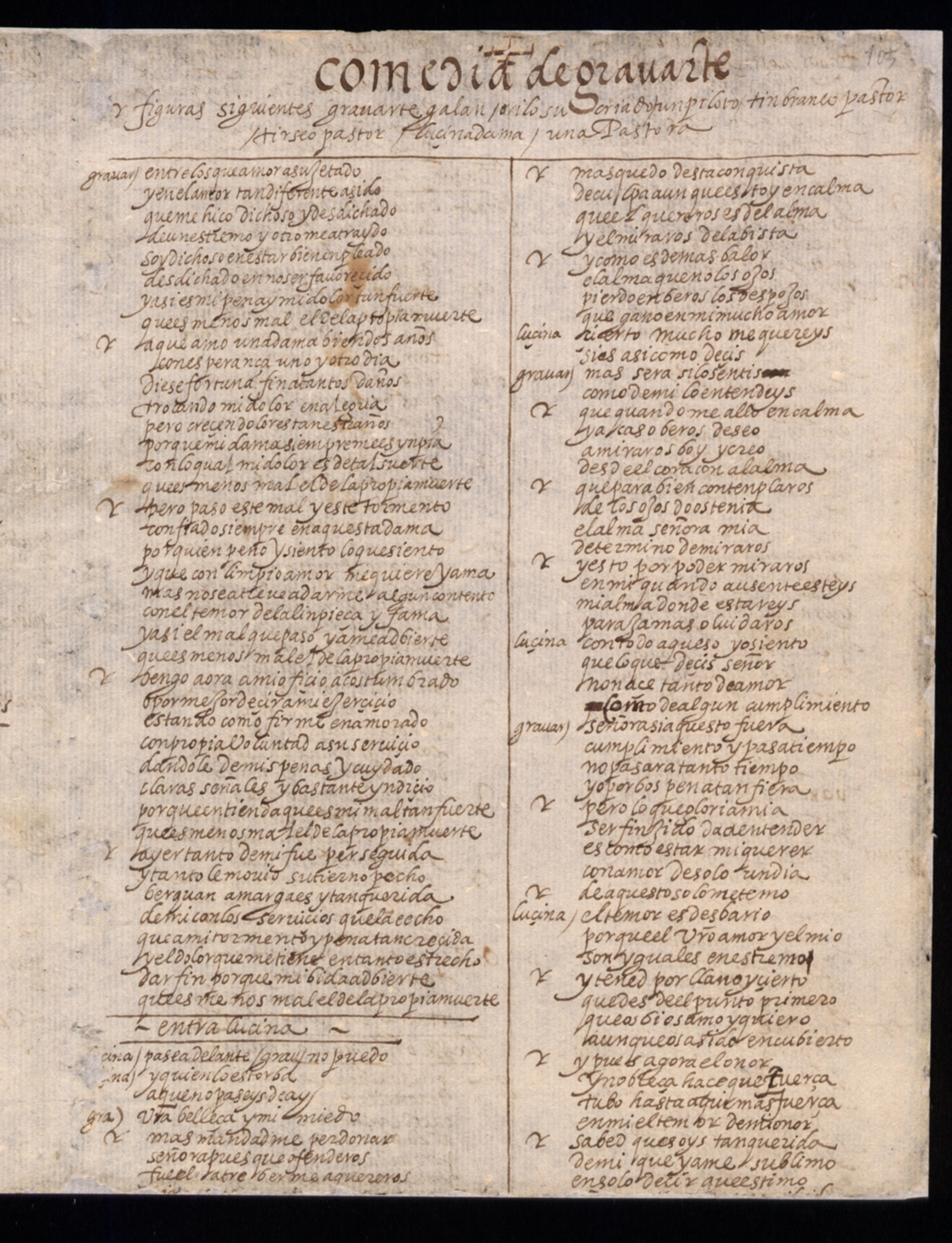 Prima pagina dell'opera