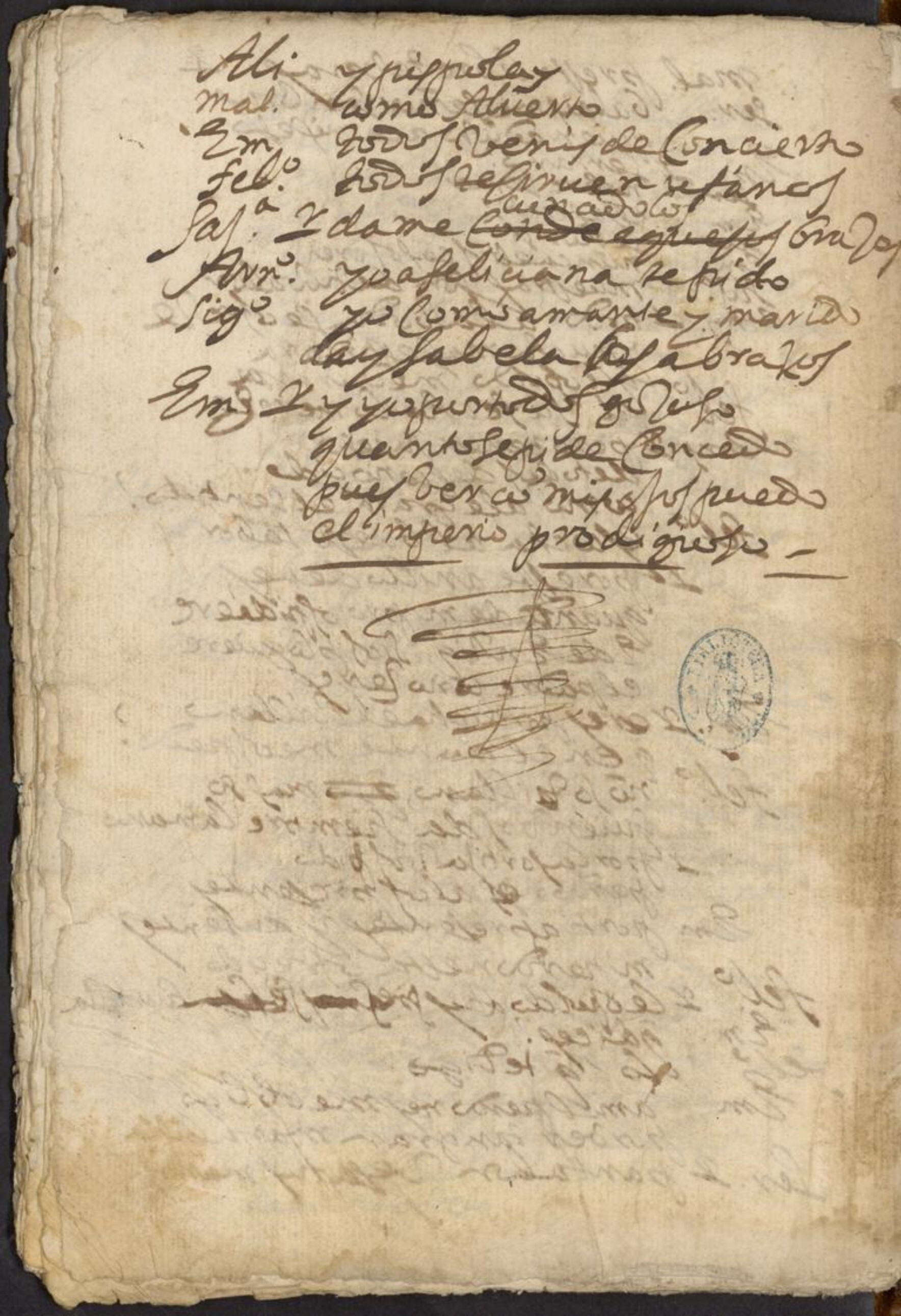 Ultima pagina dell'opera