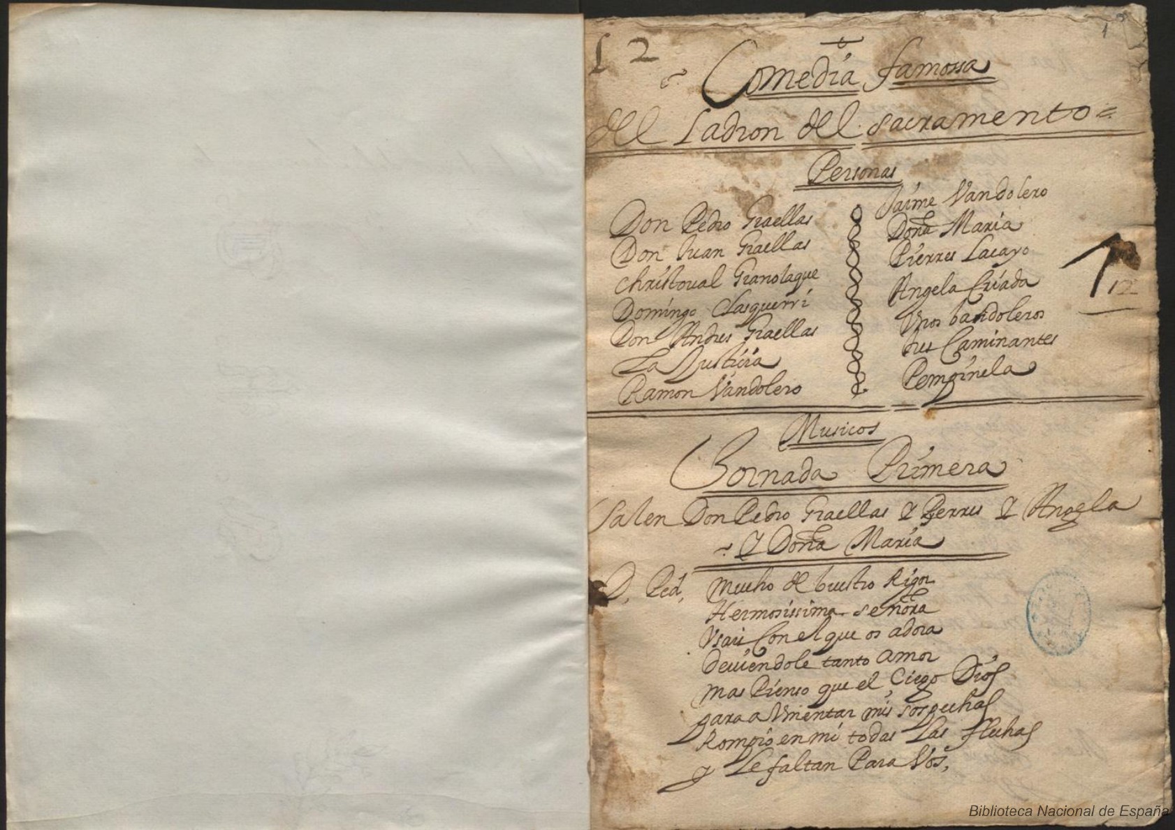 Prima pagina dell'opera