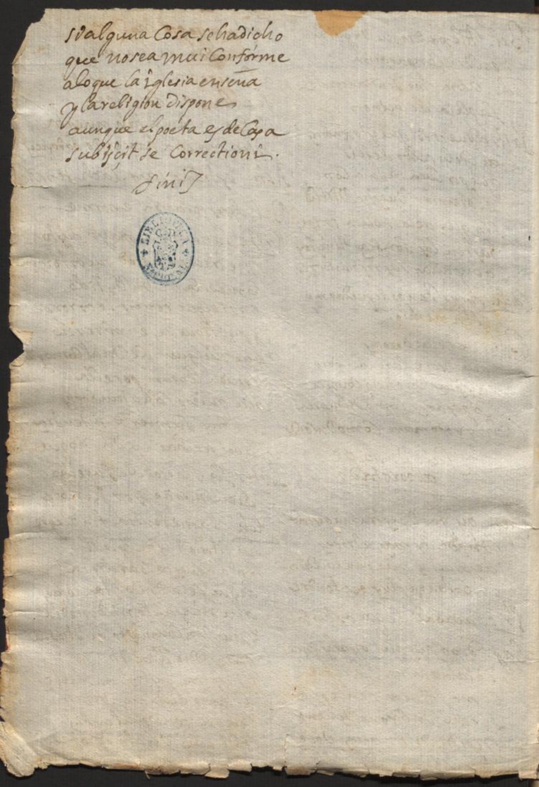 Ultima pagina dell'opera