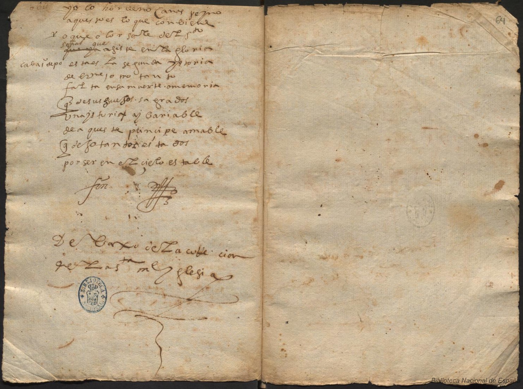 Ultima pagina dell'opera