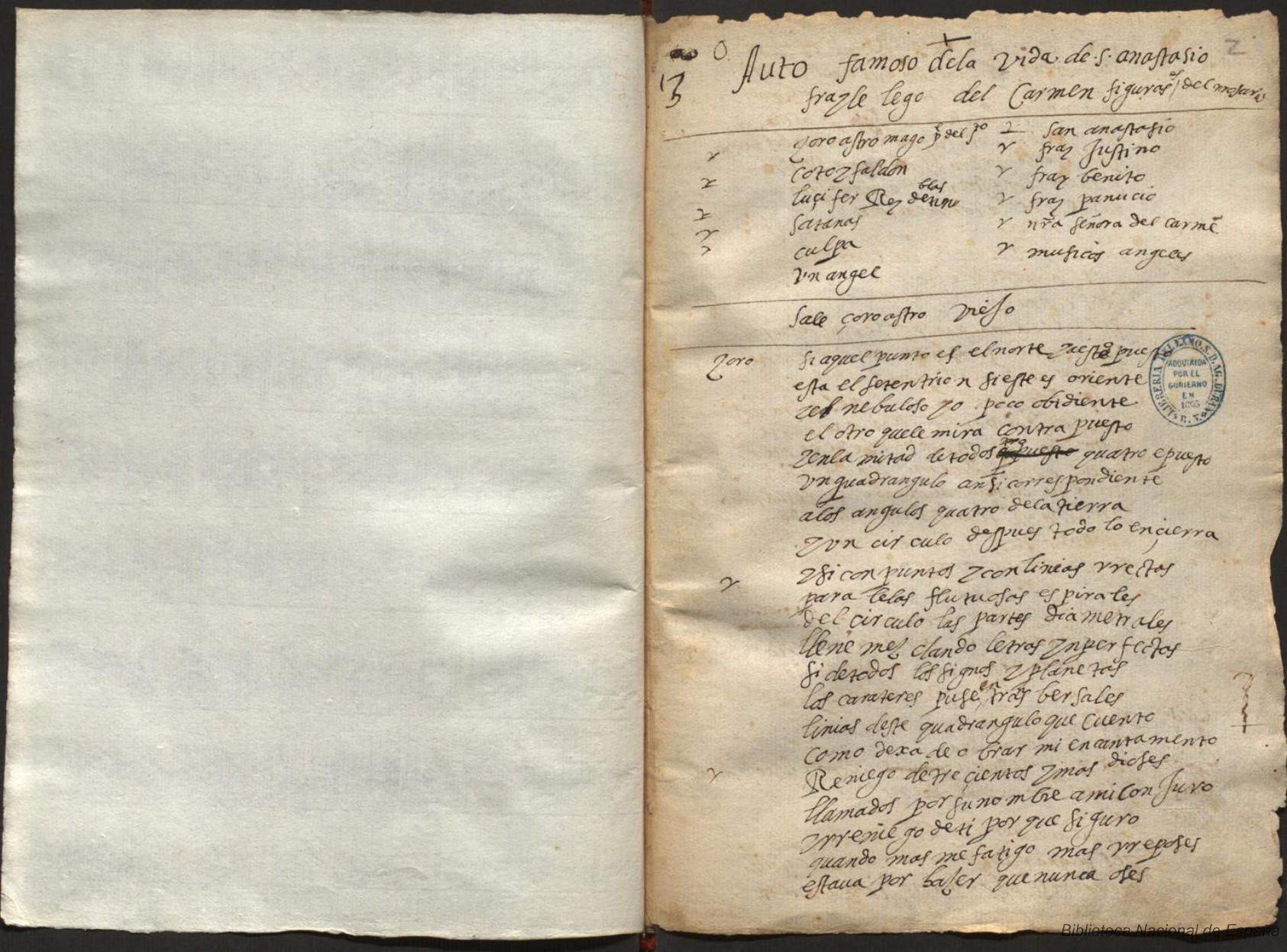 Prima pagina dell'opera