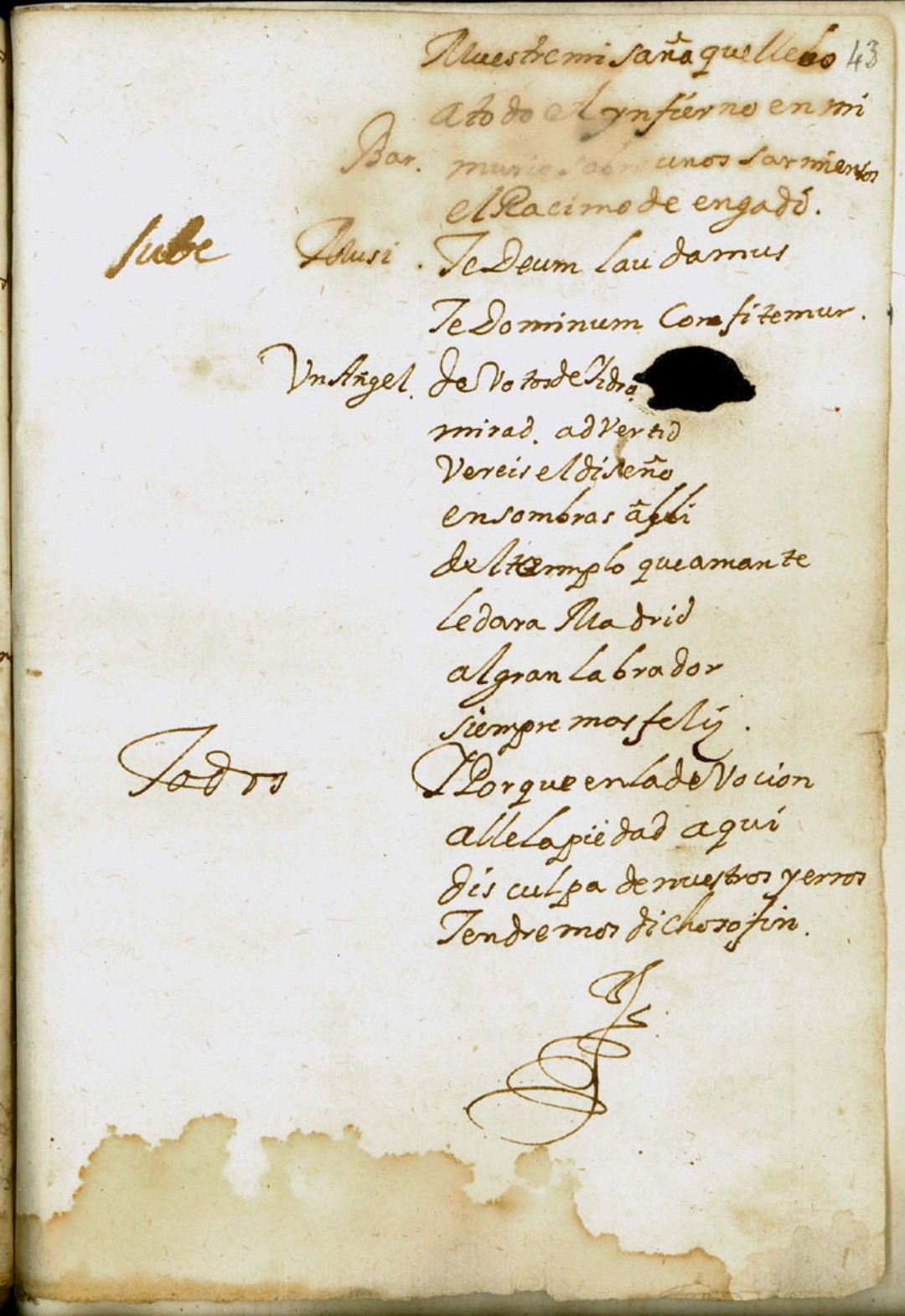 Ultima pagina dell'opera
