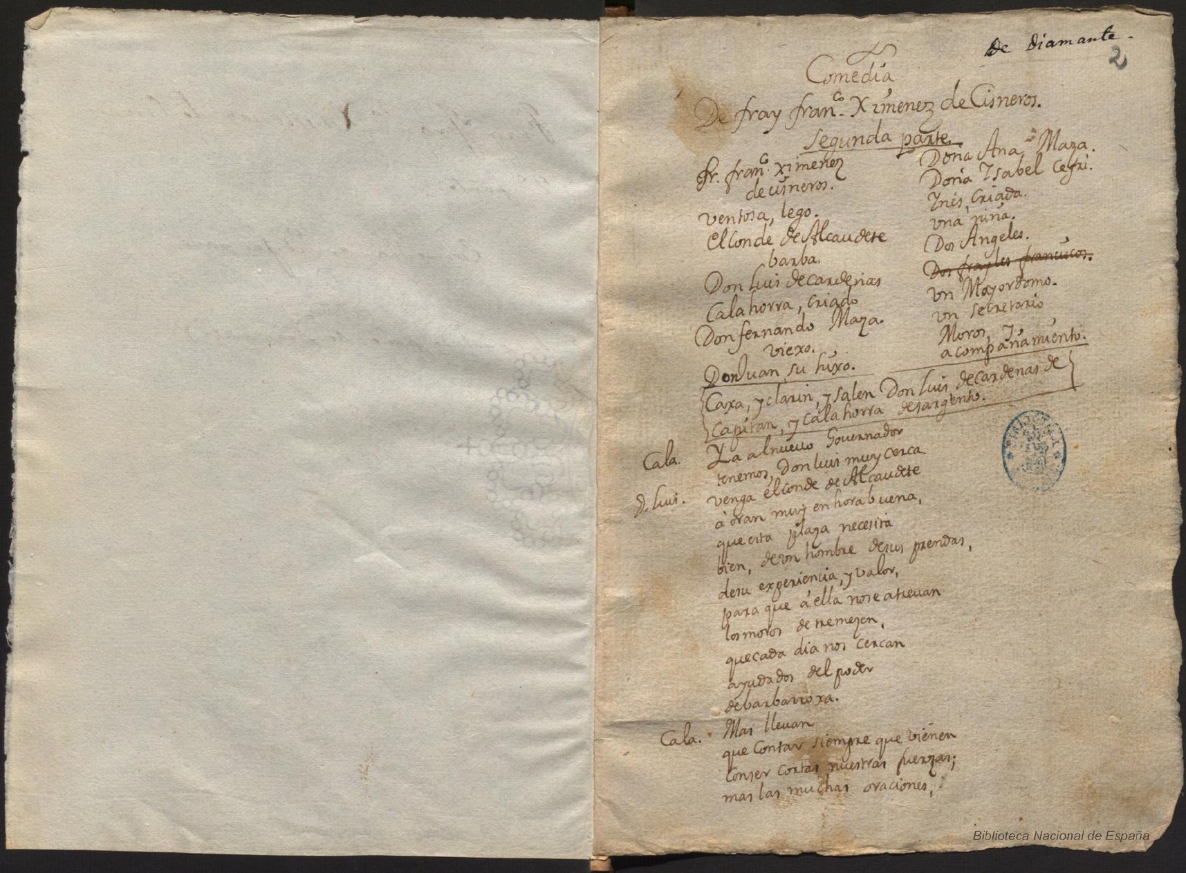 Prima pagina dell'opera