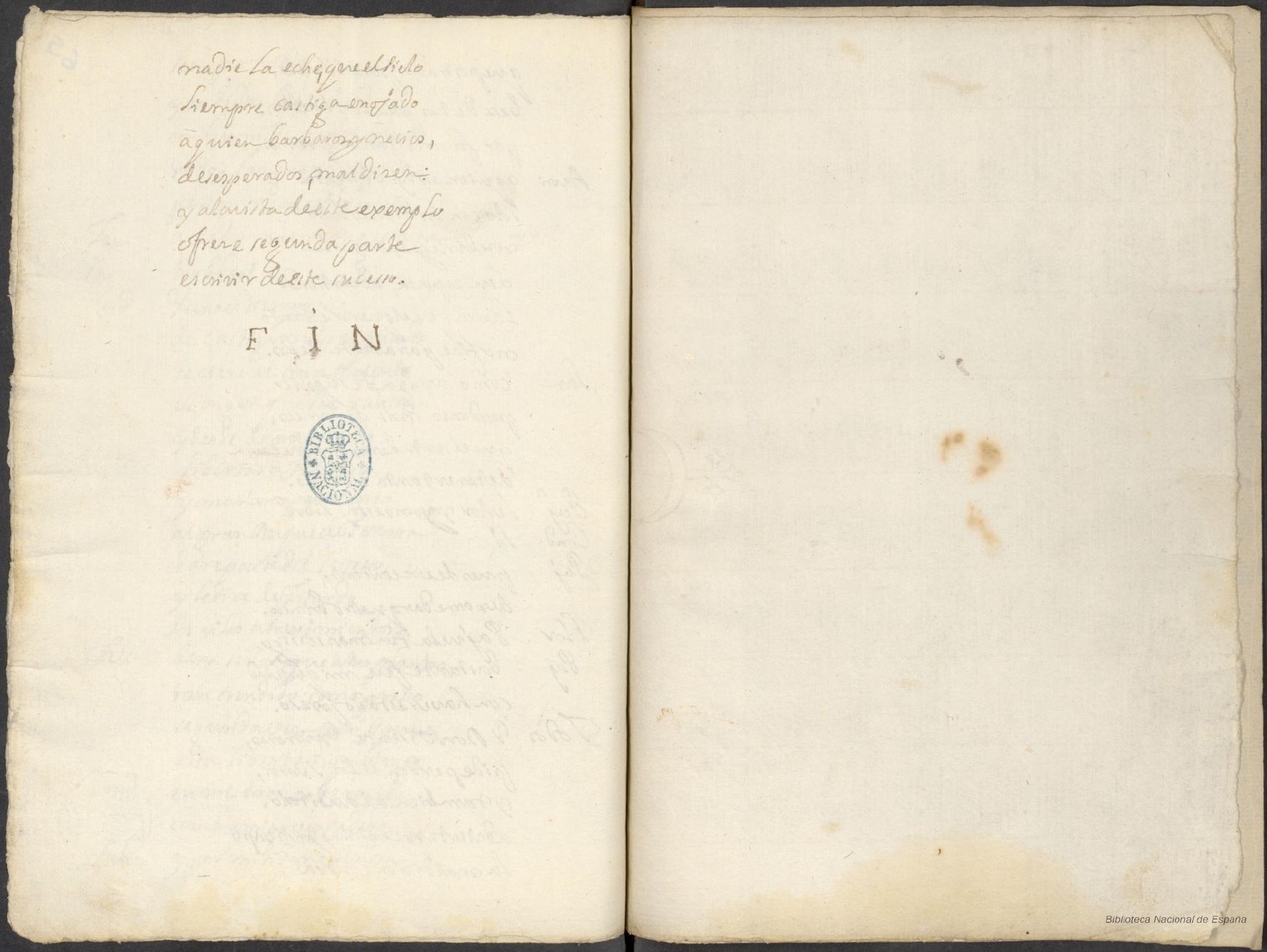 Ultima pagina dell'opera