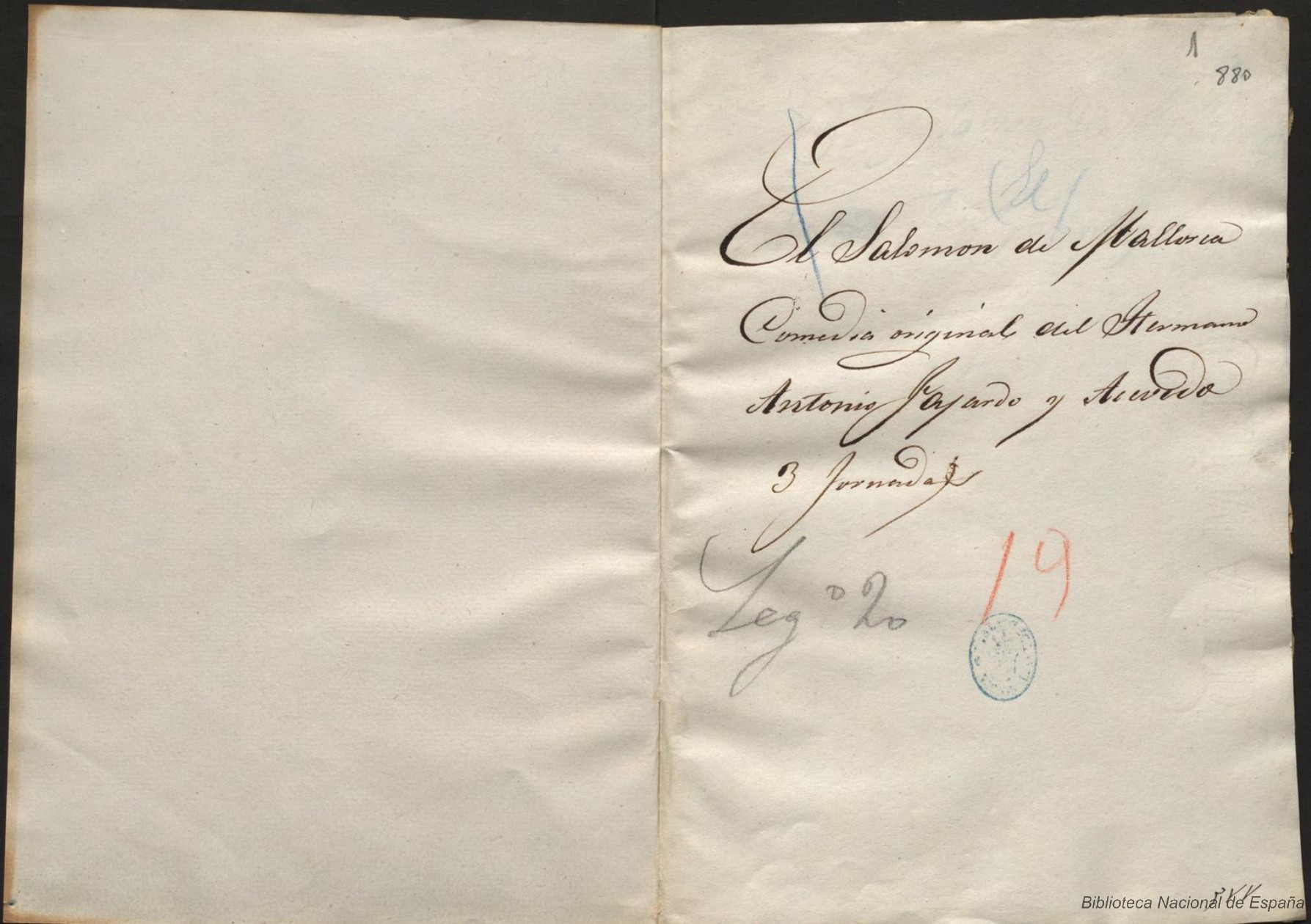 Prima pagina dell'opera