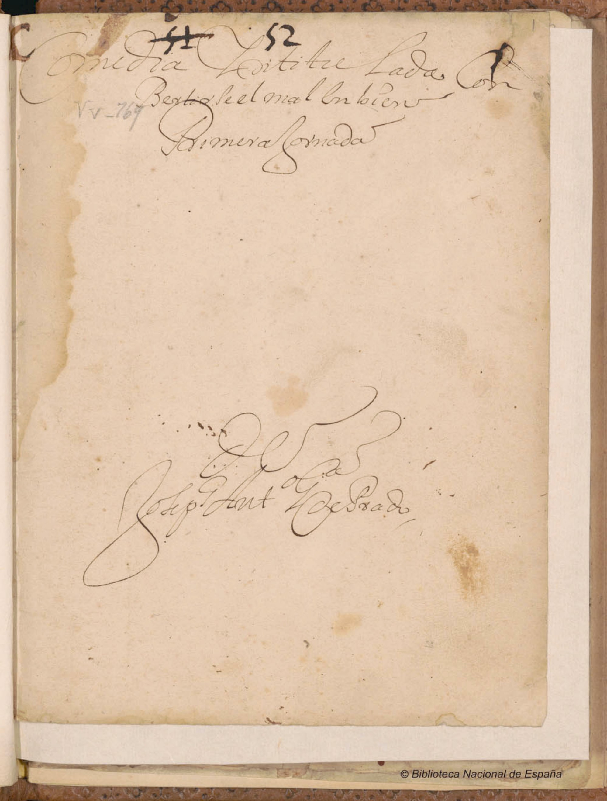 Prima pagina dell'opera