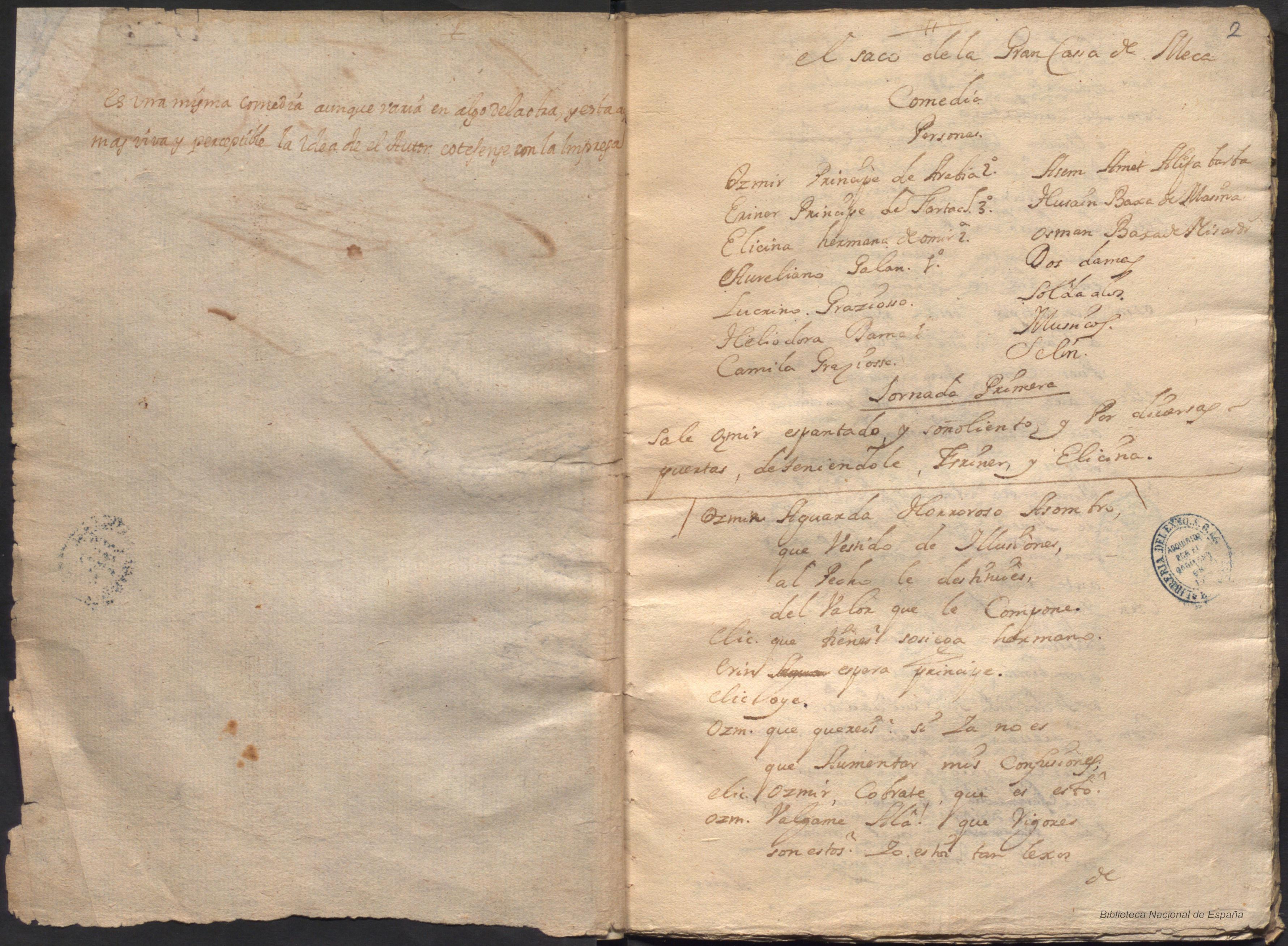 Prima pagina dell'opera