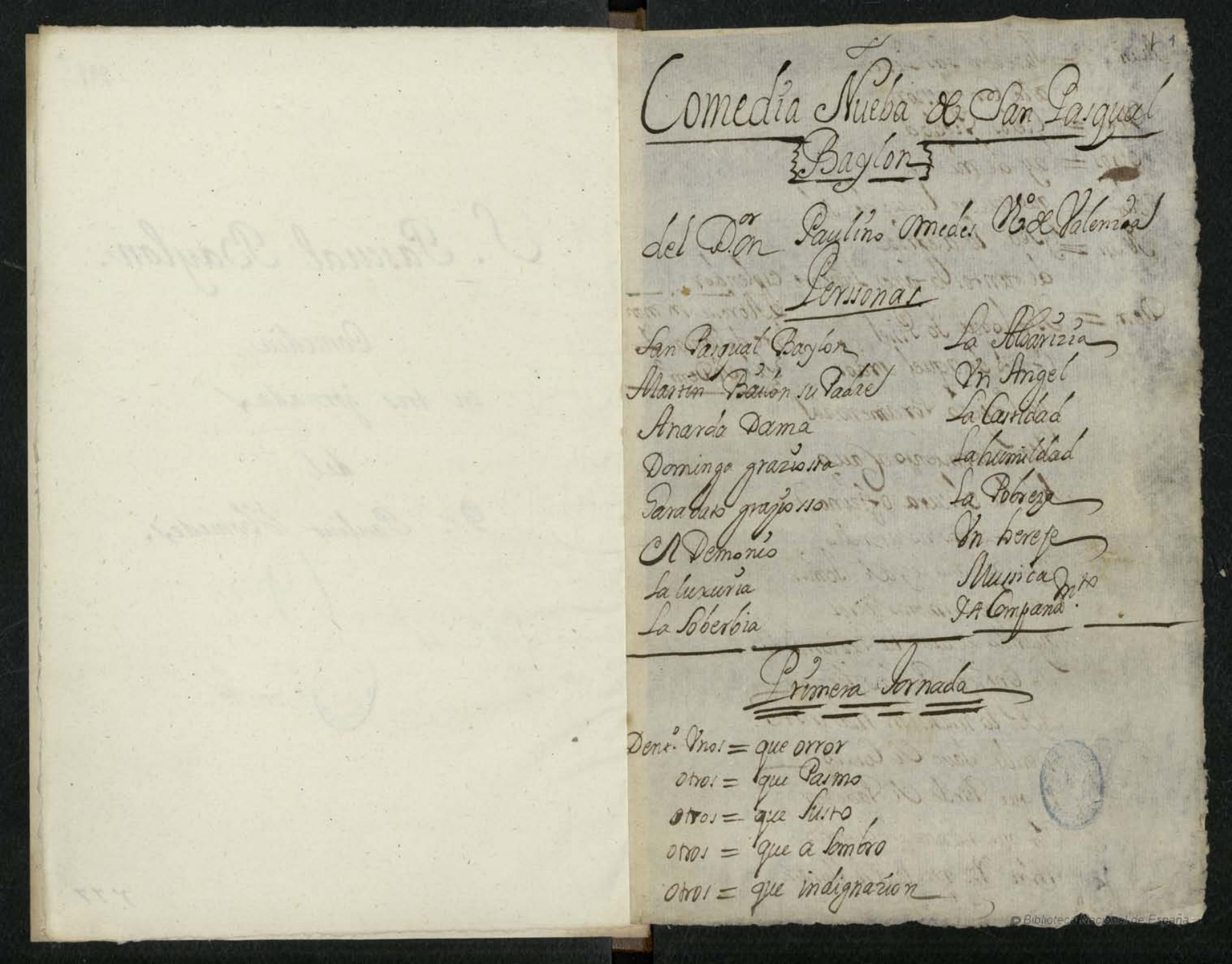 Prima pagina dell'opera