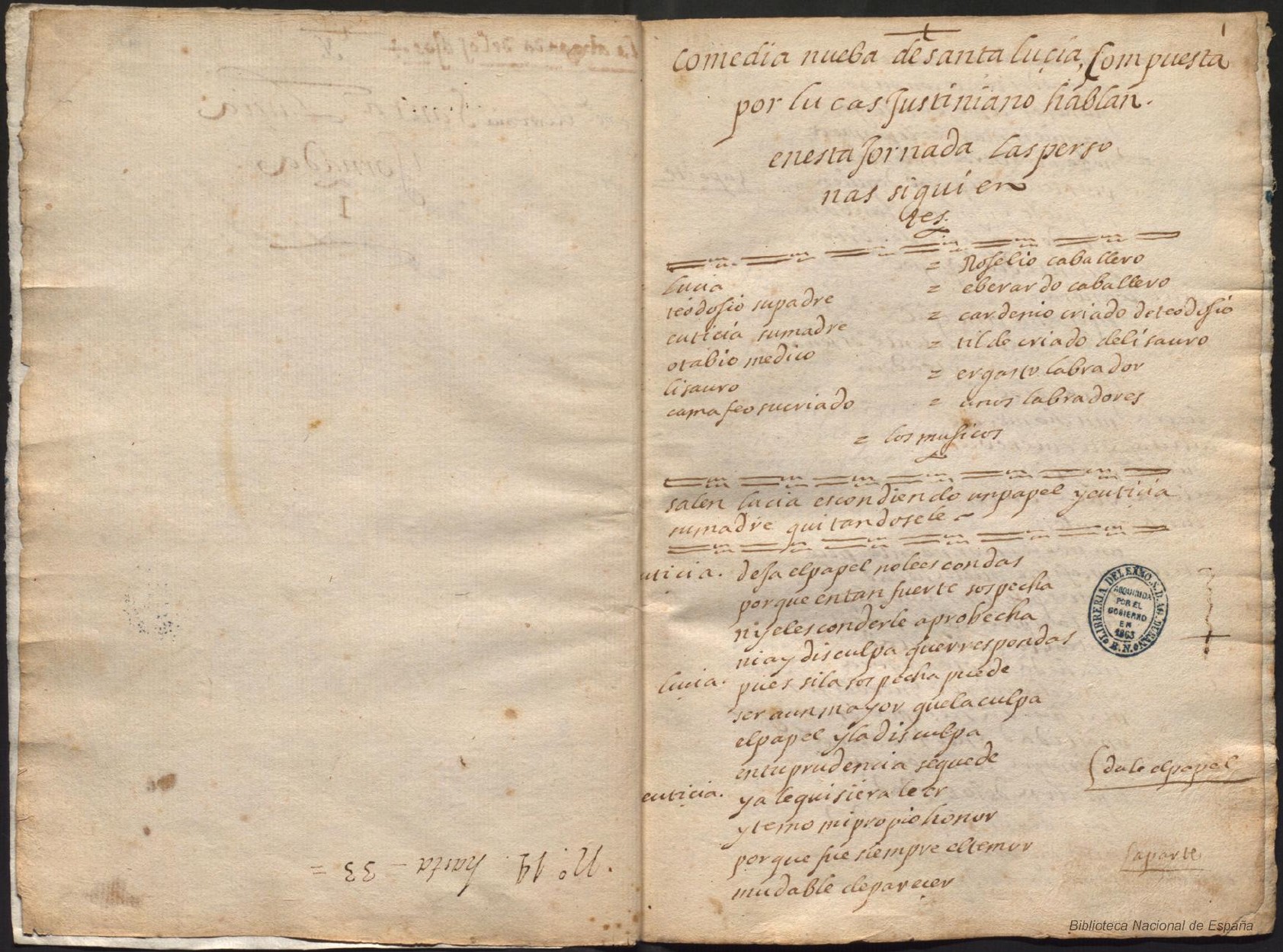 Prima pagina dell'opera