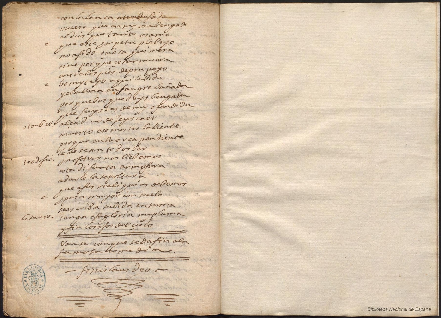 Ultima pagina dell'opera