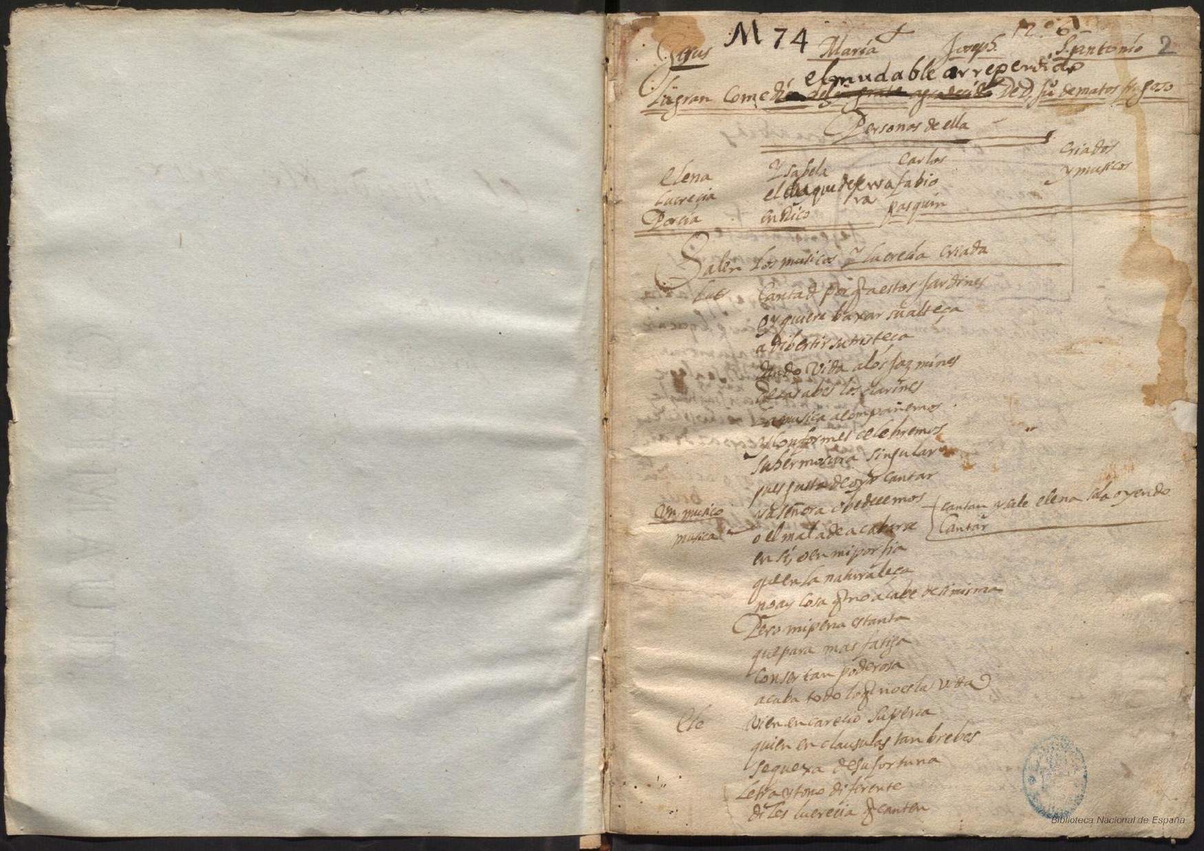 Prima pagina dell'opera