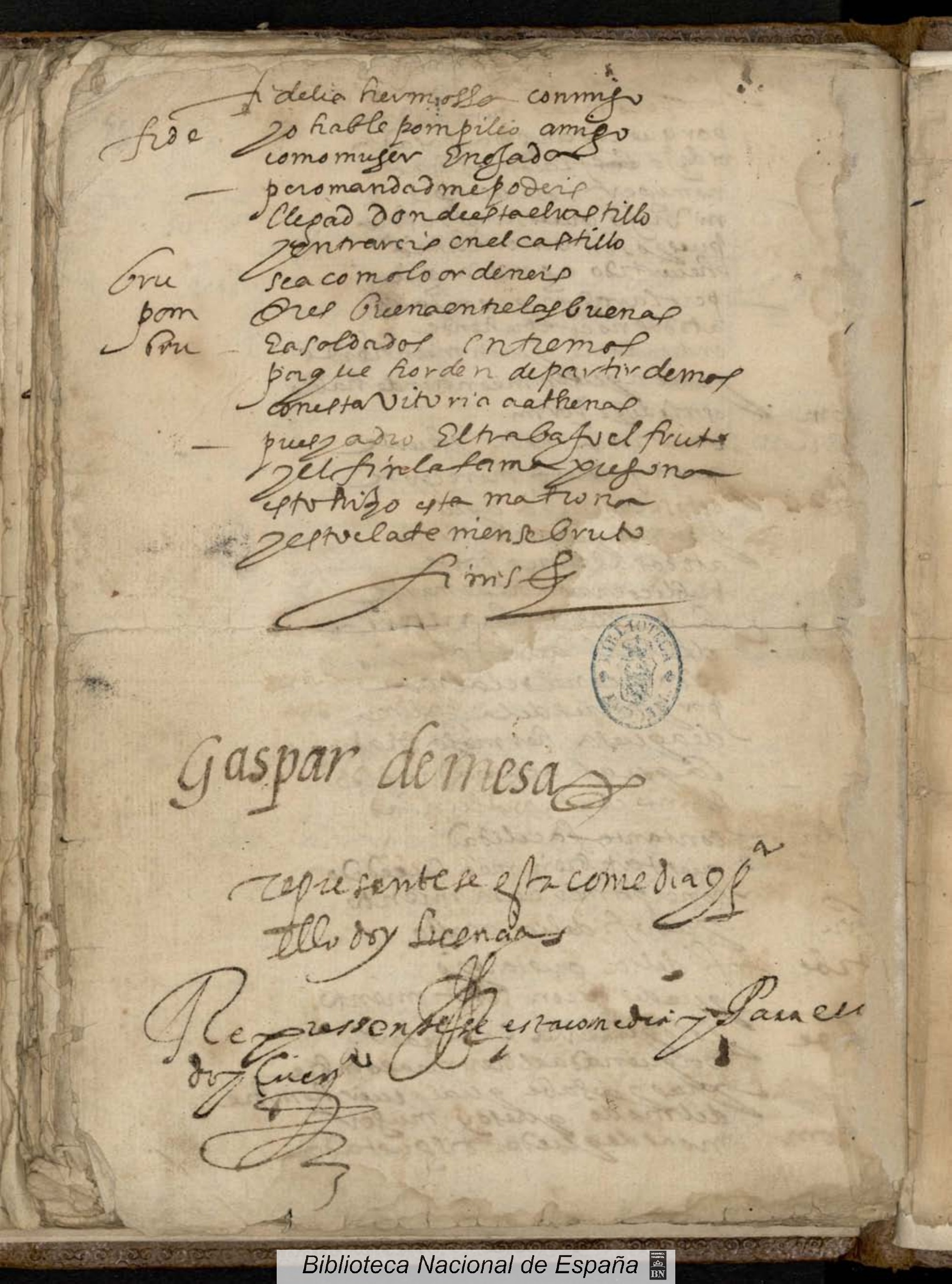 Ultima pagina dell'opera