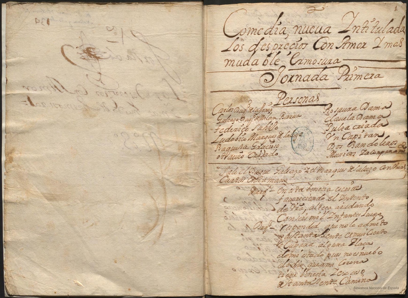 Prima pagina dell'opera