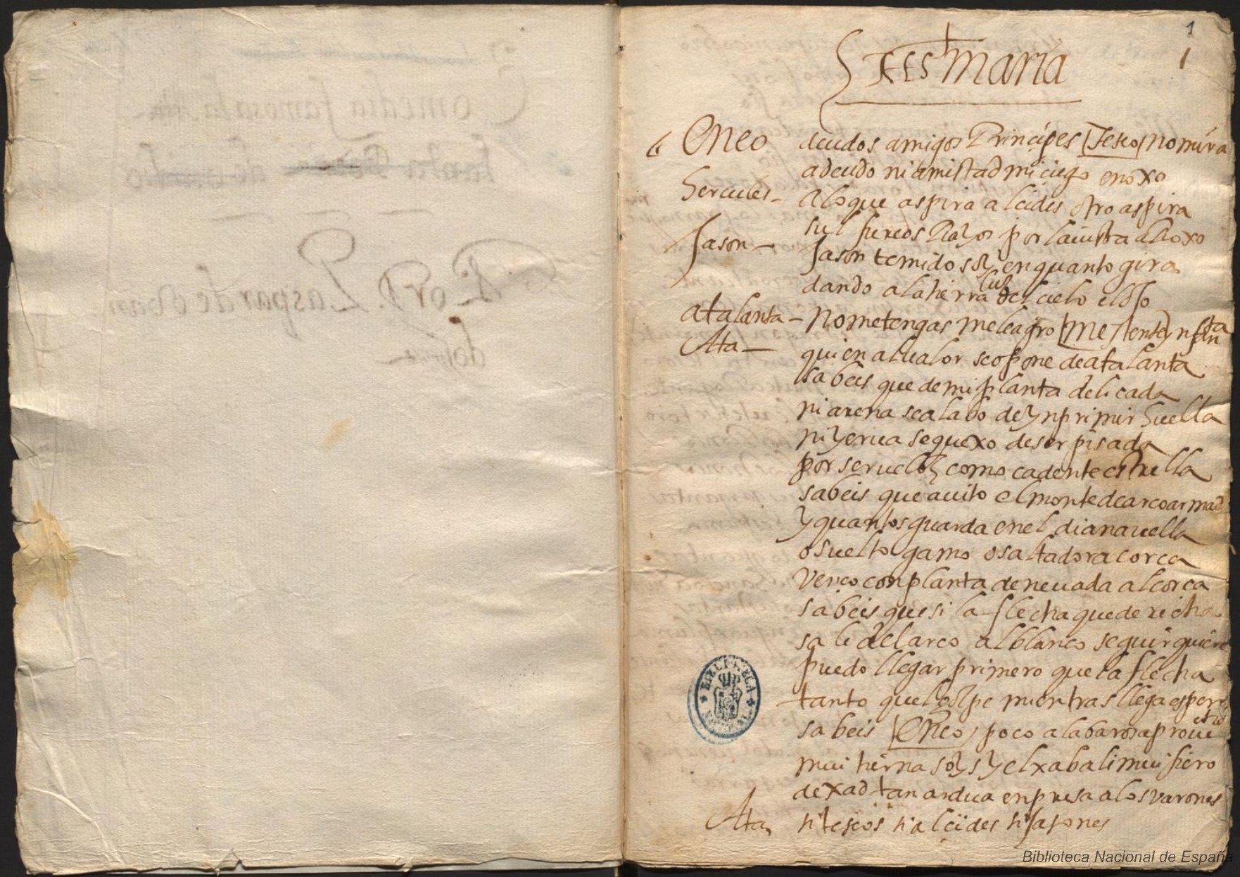 Prima pagina dell'opera