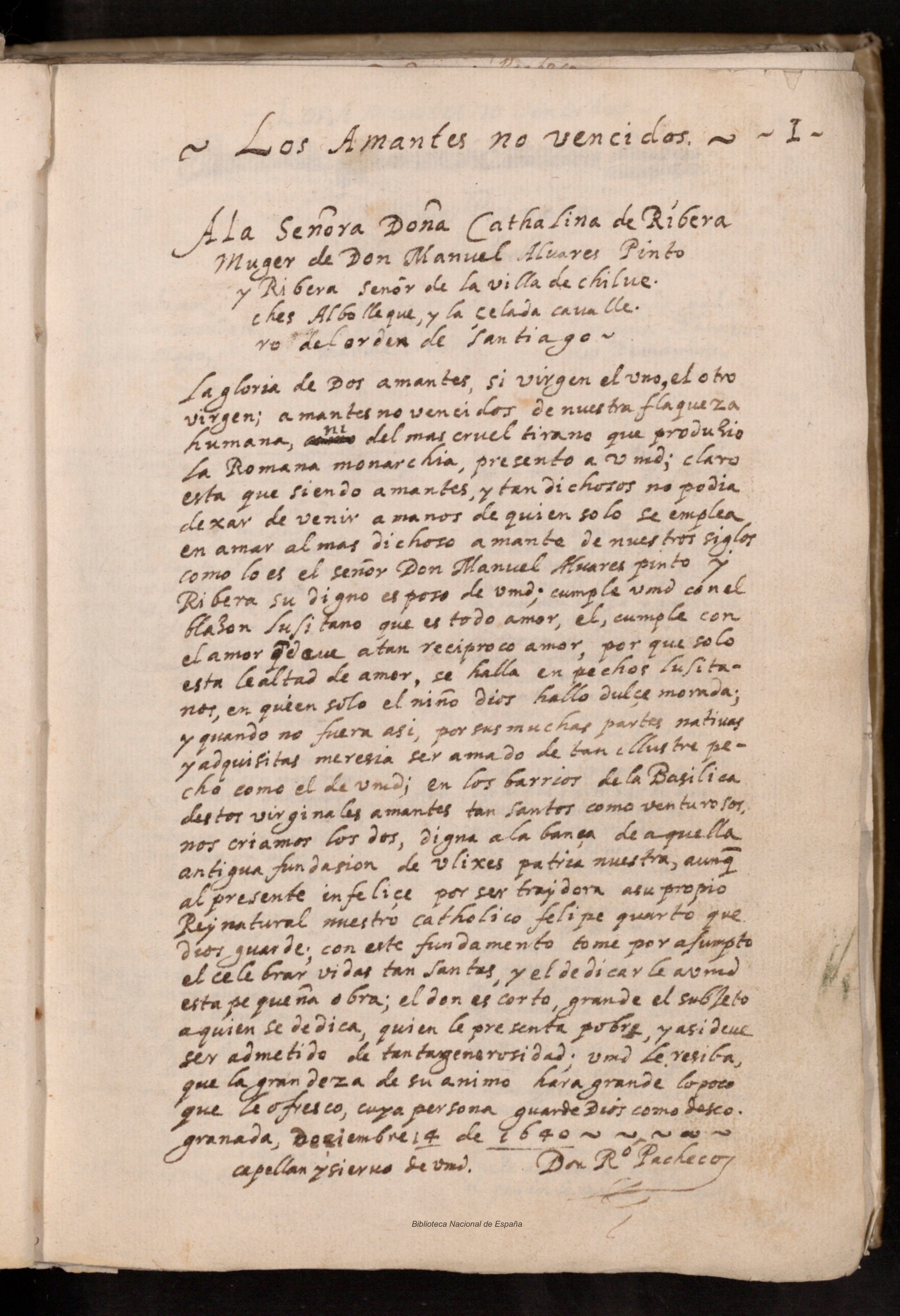 Prima pagina dell'opera