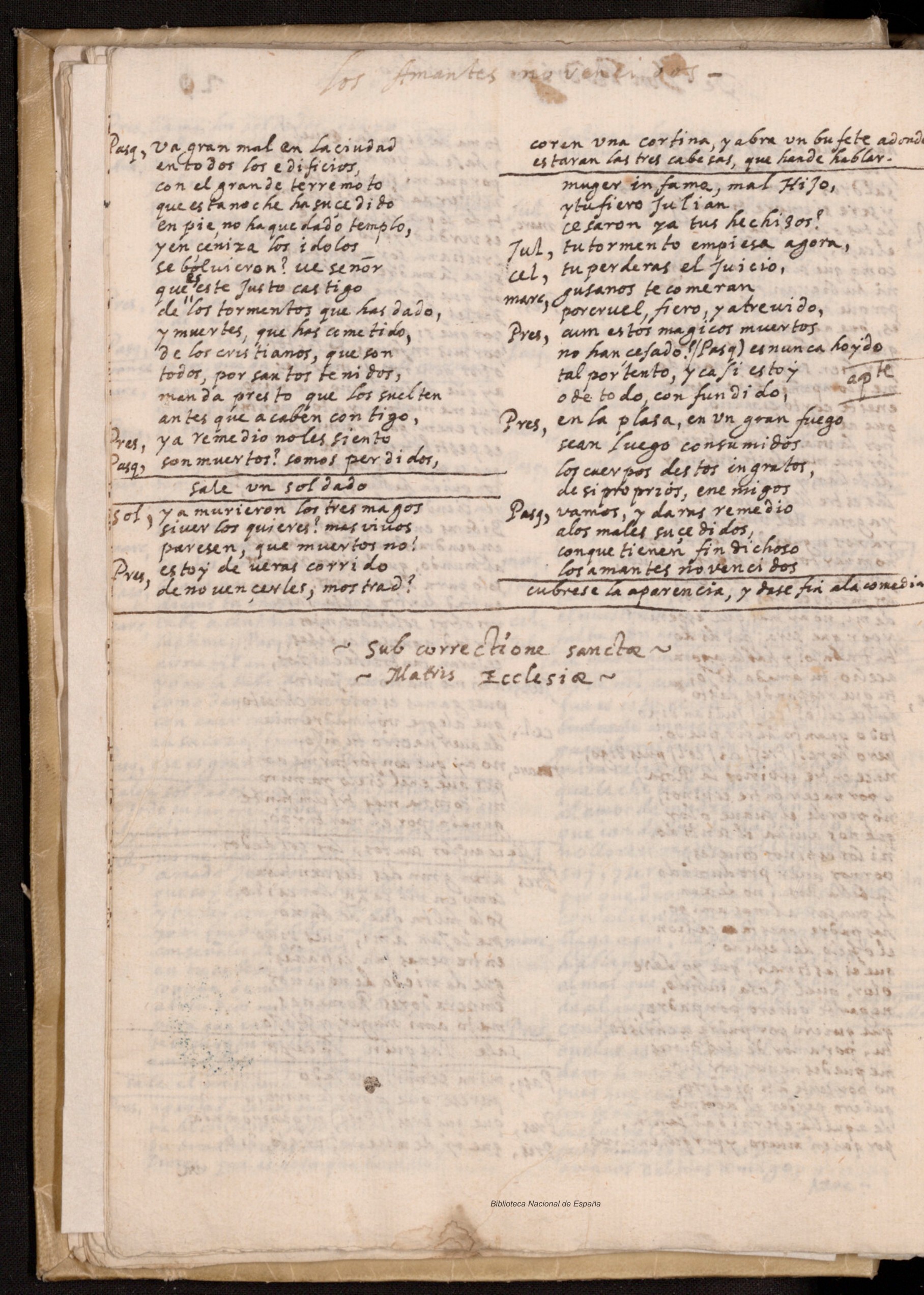 Ultima pagina dell'opera