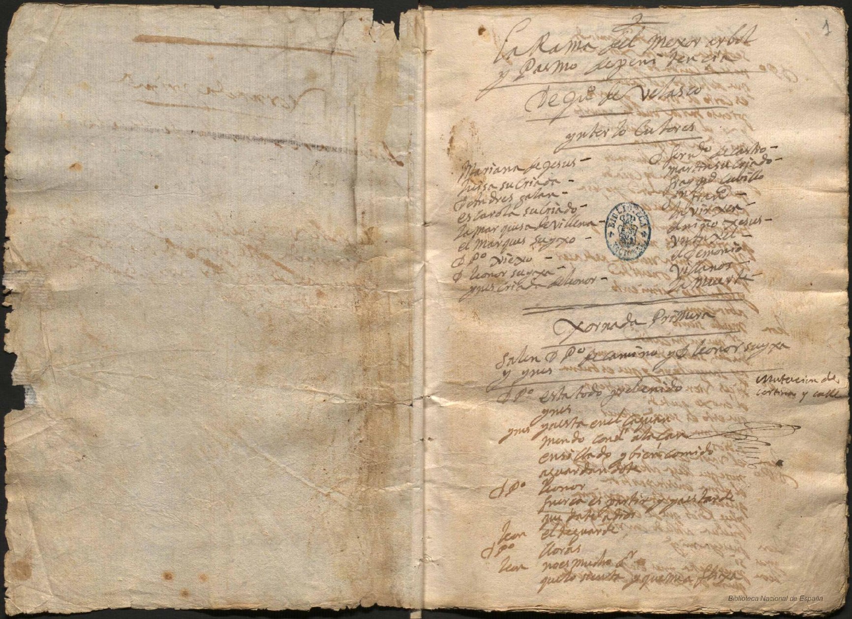 Prima pagina dell'opera