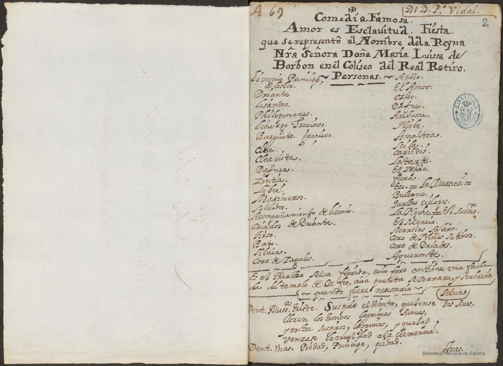 Prima pagina dell'opera