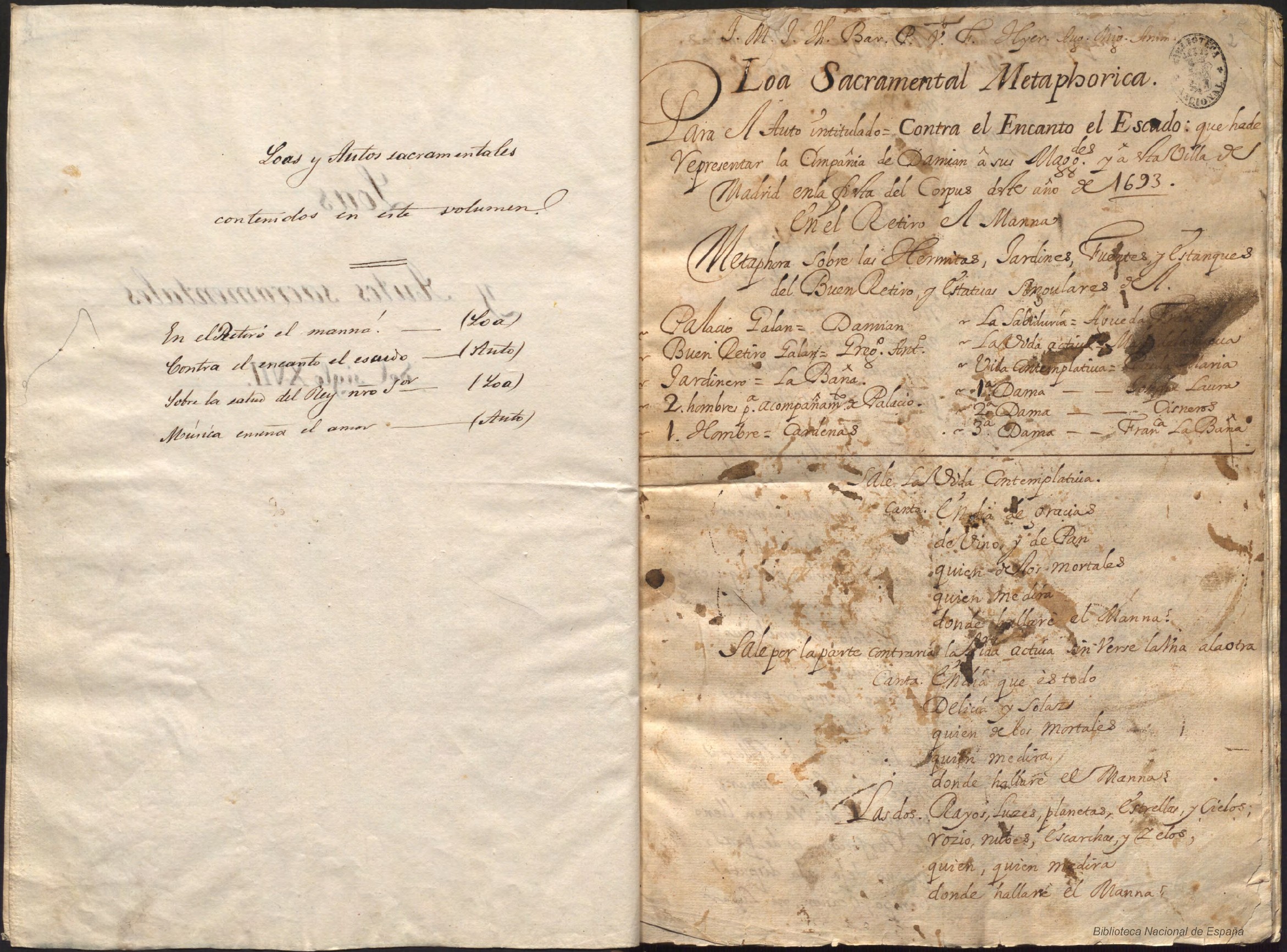 Prima pagina dell'opera