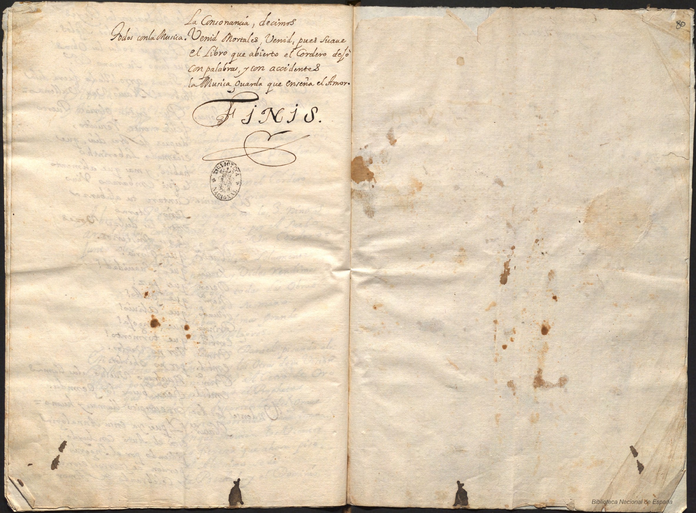 Ultima pagina dell'opera