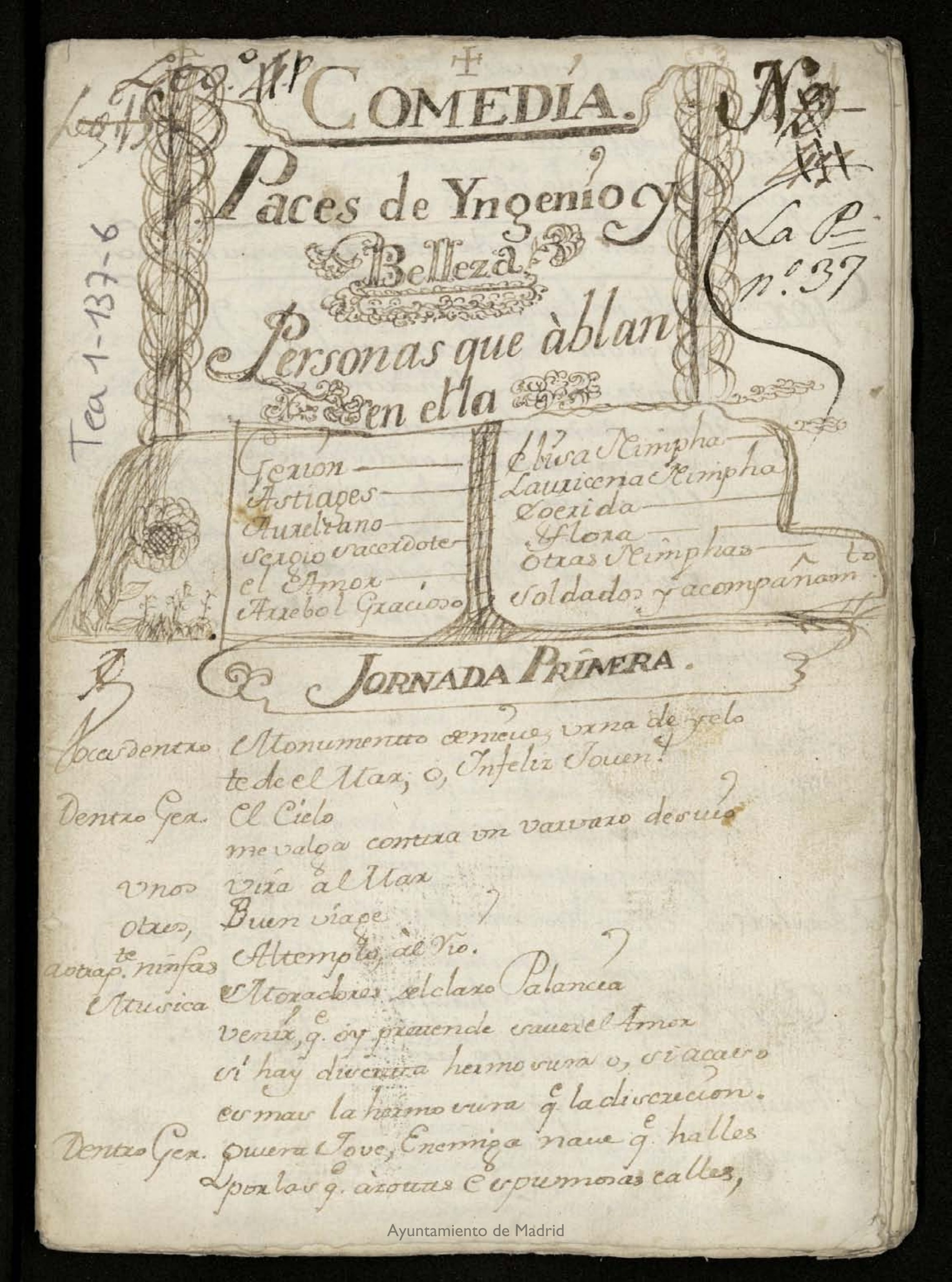 Prima pagina dell'opera
